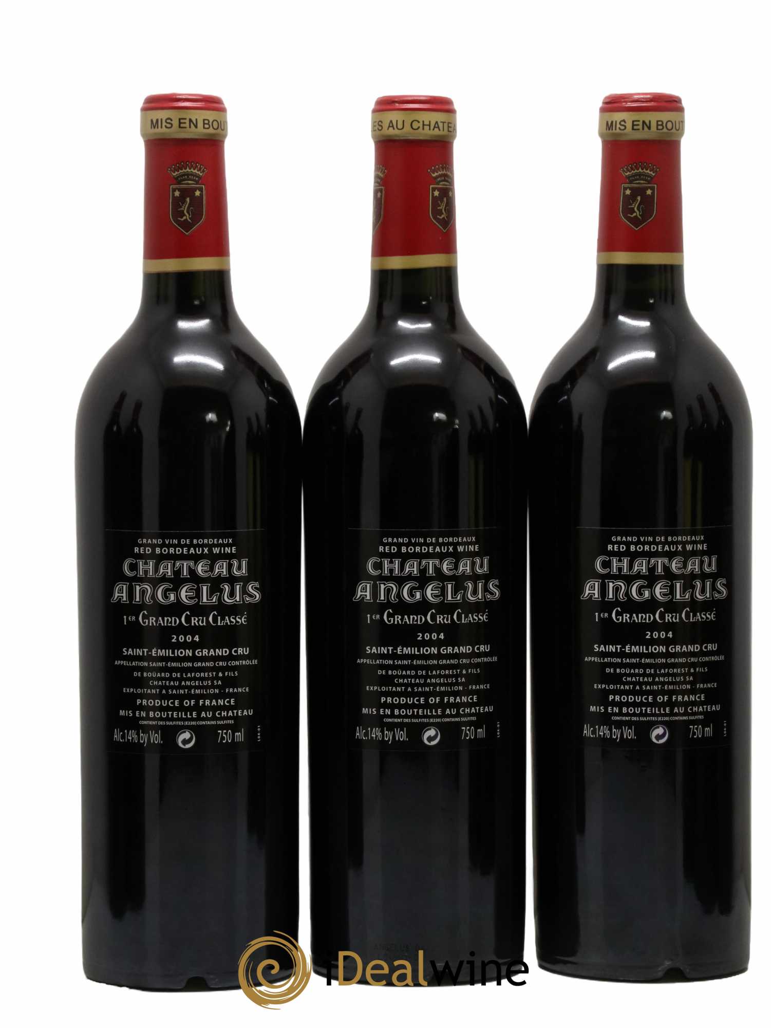 Château Angélus 1er Grand Cru Classé A 2004 - Lot de 12 bouteilles - 2