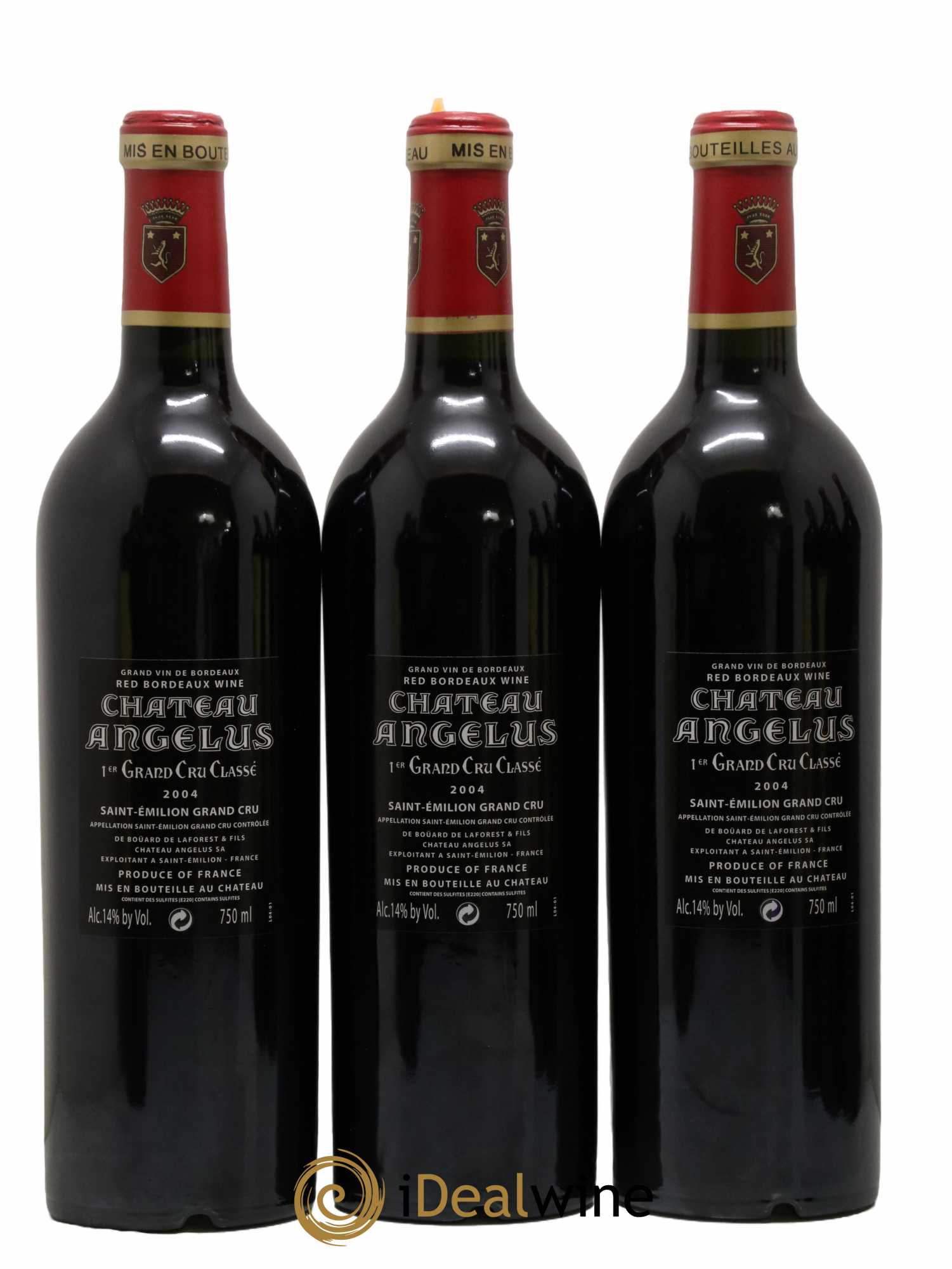 Château Angélus 1er Grand Cru Classé A 2004 - Lot de 12 bouteilles - 4