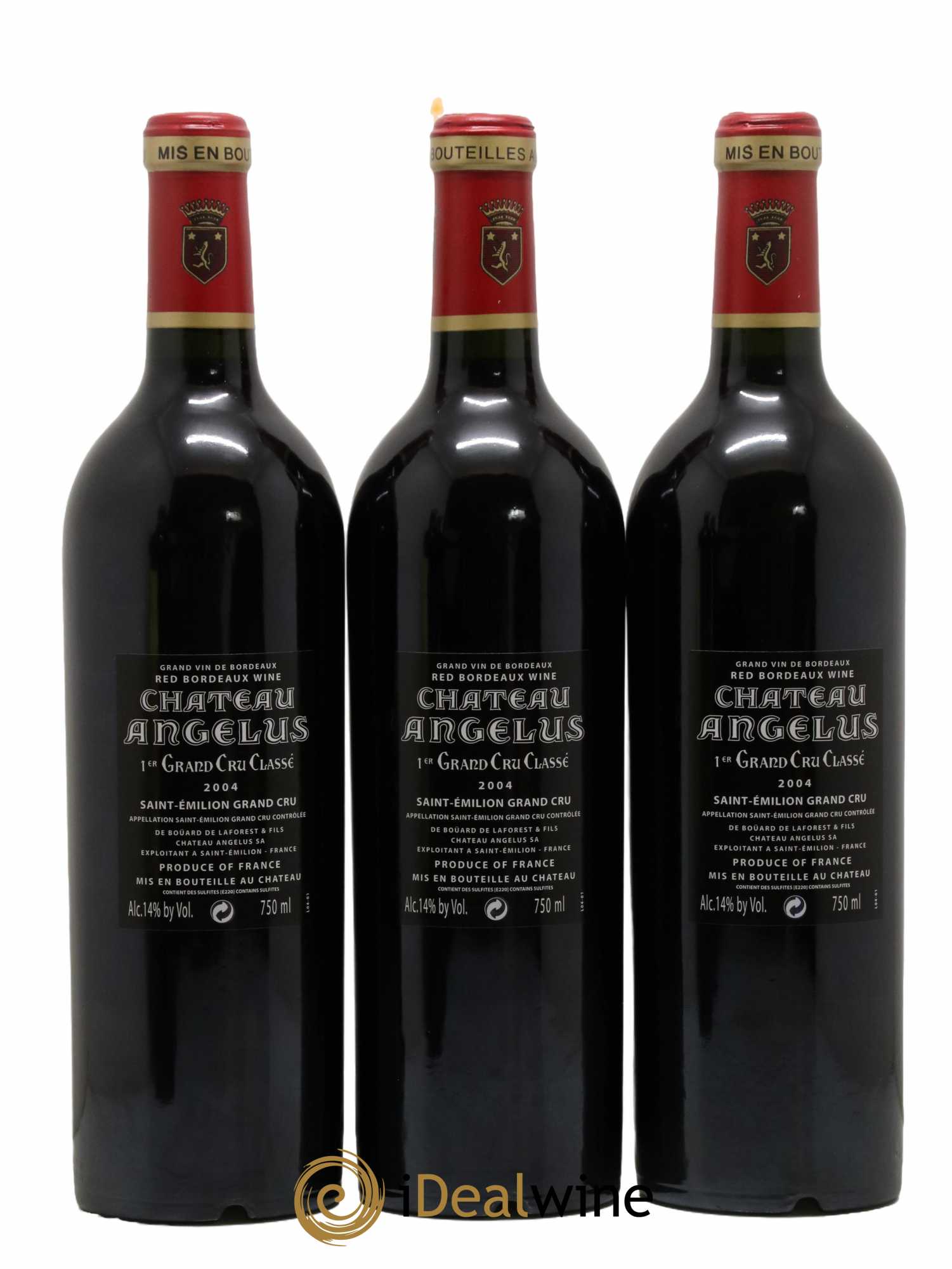 Château Angélus 1er Grand Cru Classé A 2004 - Lot de 12 bouteilles - 6