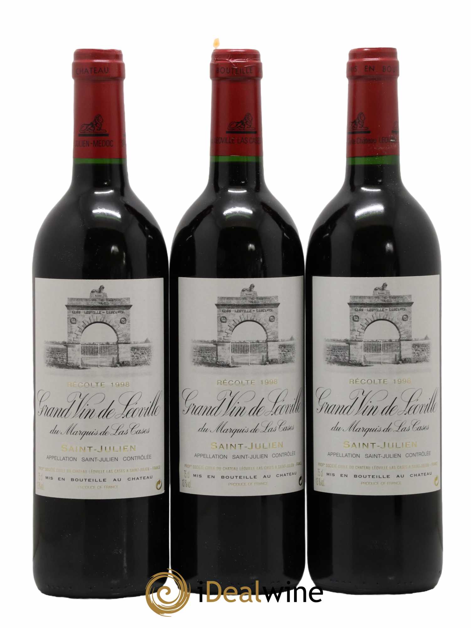 Château Léoville Las Cases 2ème Grand Cru Classé 1998 - Lot de 12 bouteilles - 3