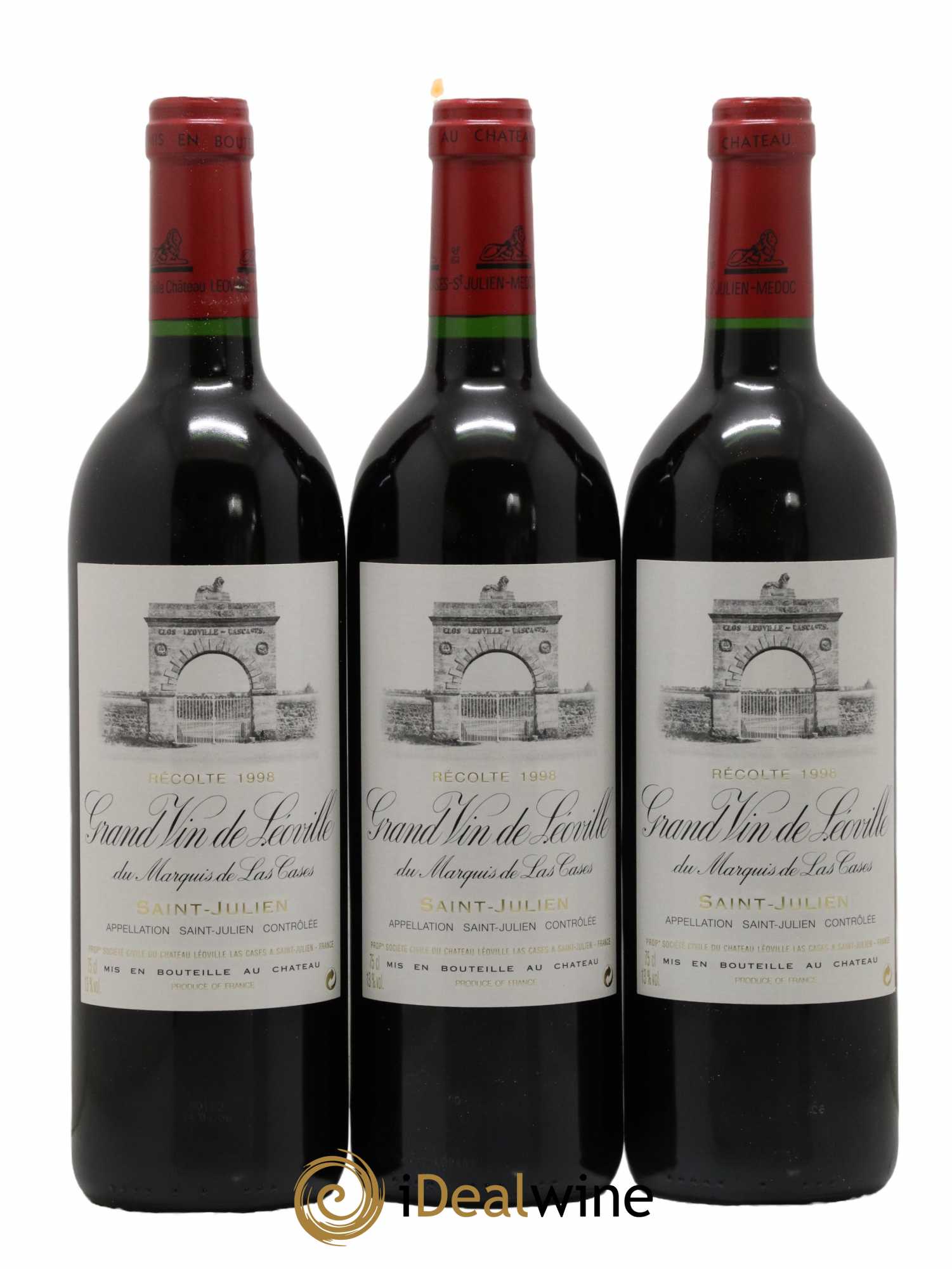 Château Léoville Las Cases 2ème Grand Cru Classé 1998 - Lot de 12 bouteilles - 4