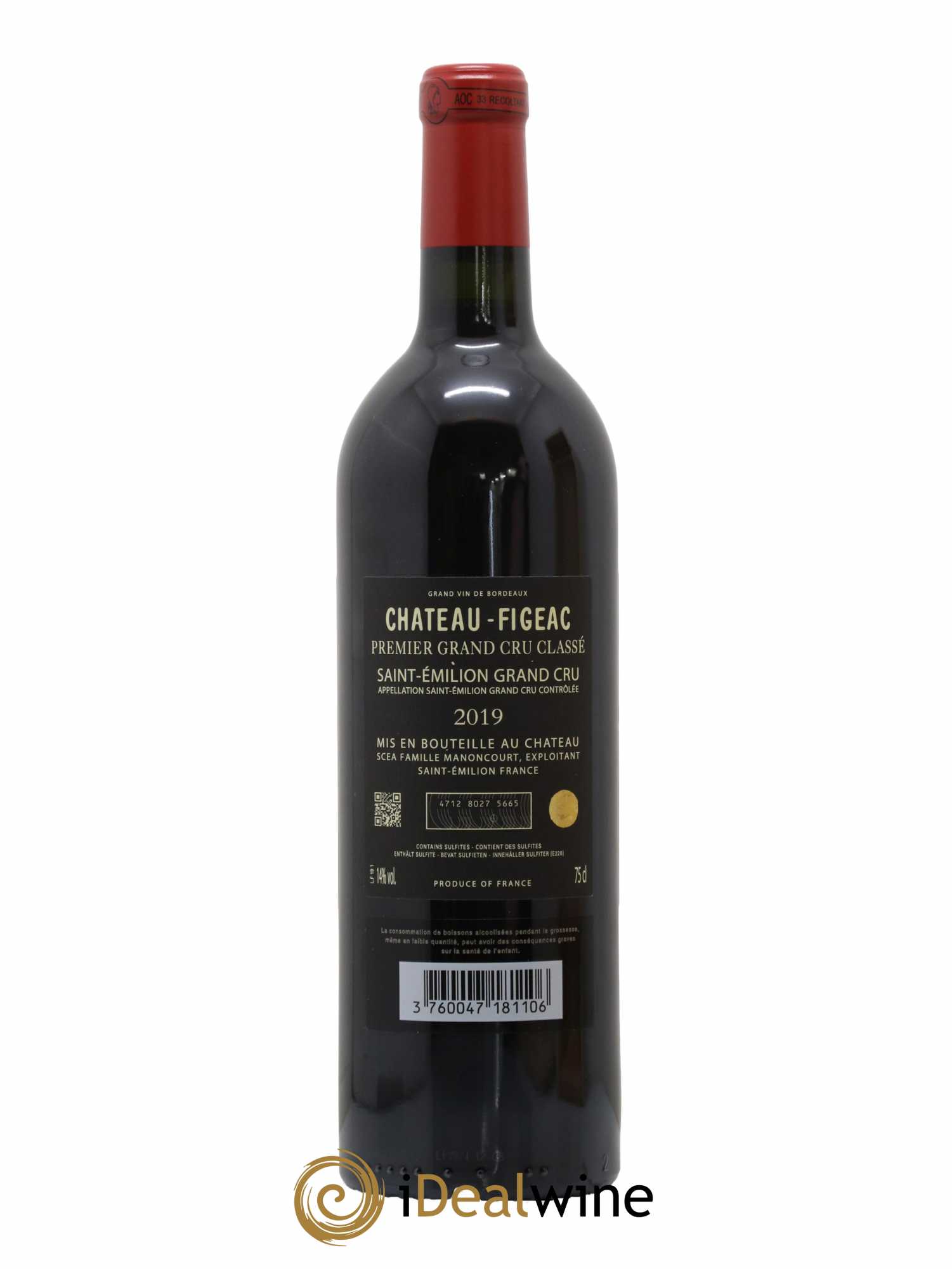 Château Figeac 1er Grand Cru Classé A 2019 - Lot de 1 bouteille - 2