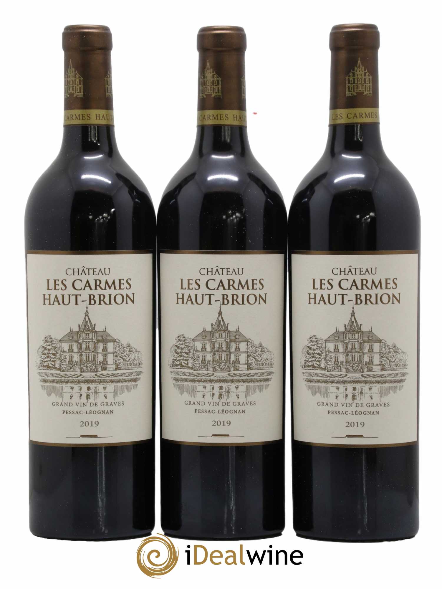 Château Les Carmes Haut-Brion 2019 - Lot de 3 bouteilles - 0