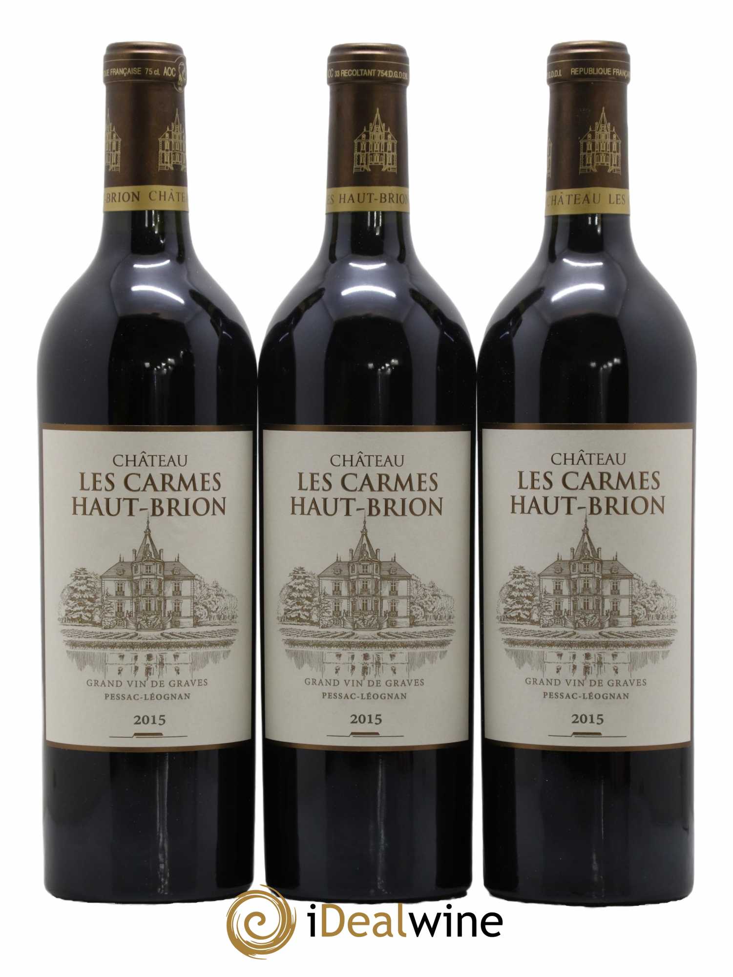 Château Les Carmes Haut-Brion 2015 - Lot de 6 bouteilles - 1