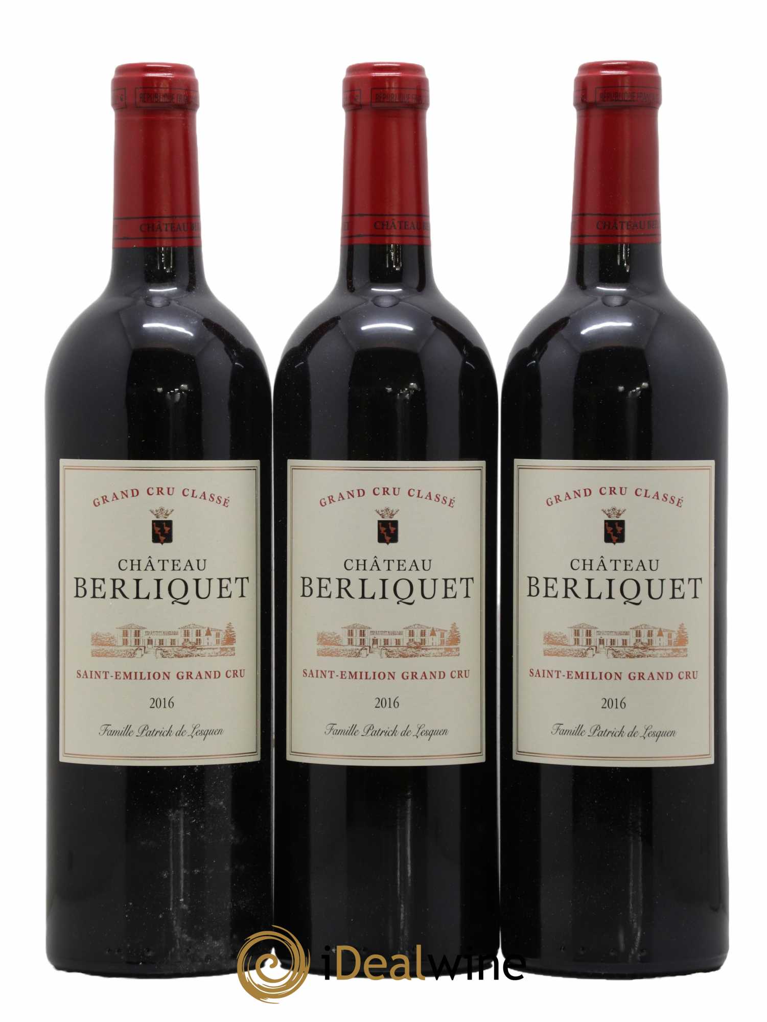 Château Berliquet Grand Cru Classé 2016 - Lot de 6 bouteilles - 1
