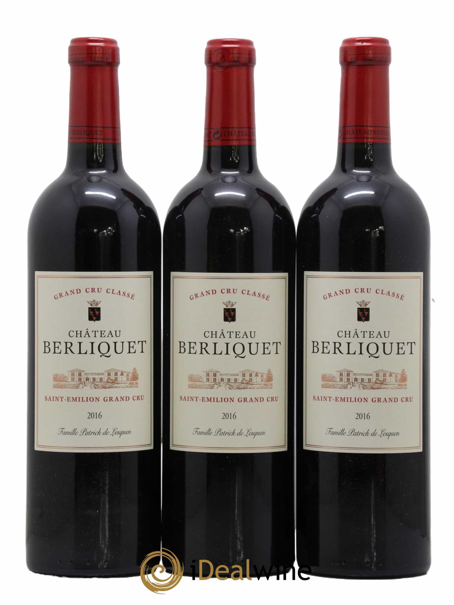 Château Berliquet Grand Cru Classé 2016 - Lot de 6 bouteilles - 2