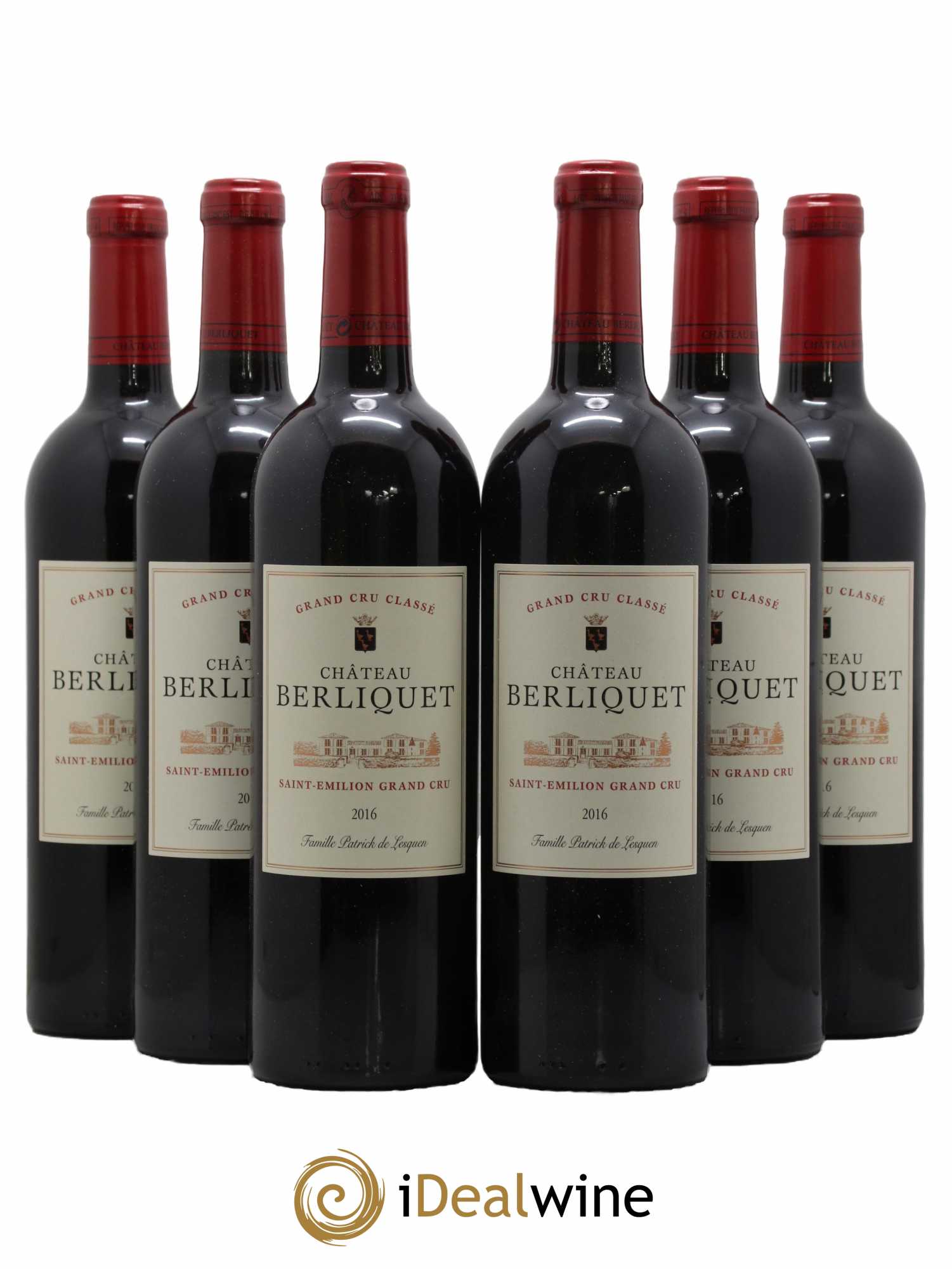 Château Berliquet Grand Cru Classé 2016 - Lot de 6 bouteilles - 0