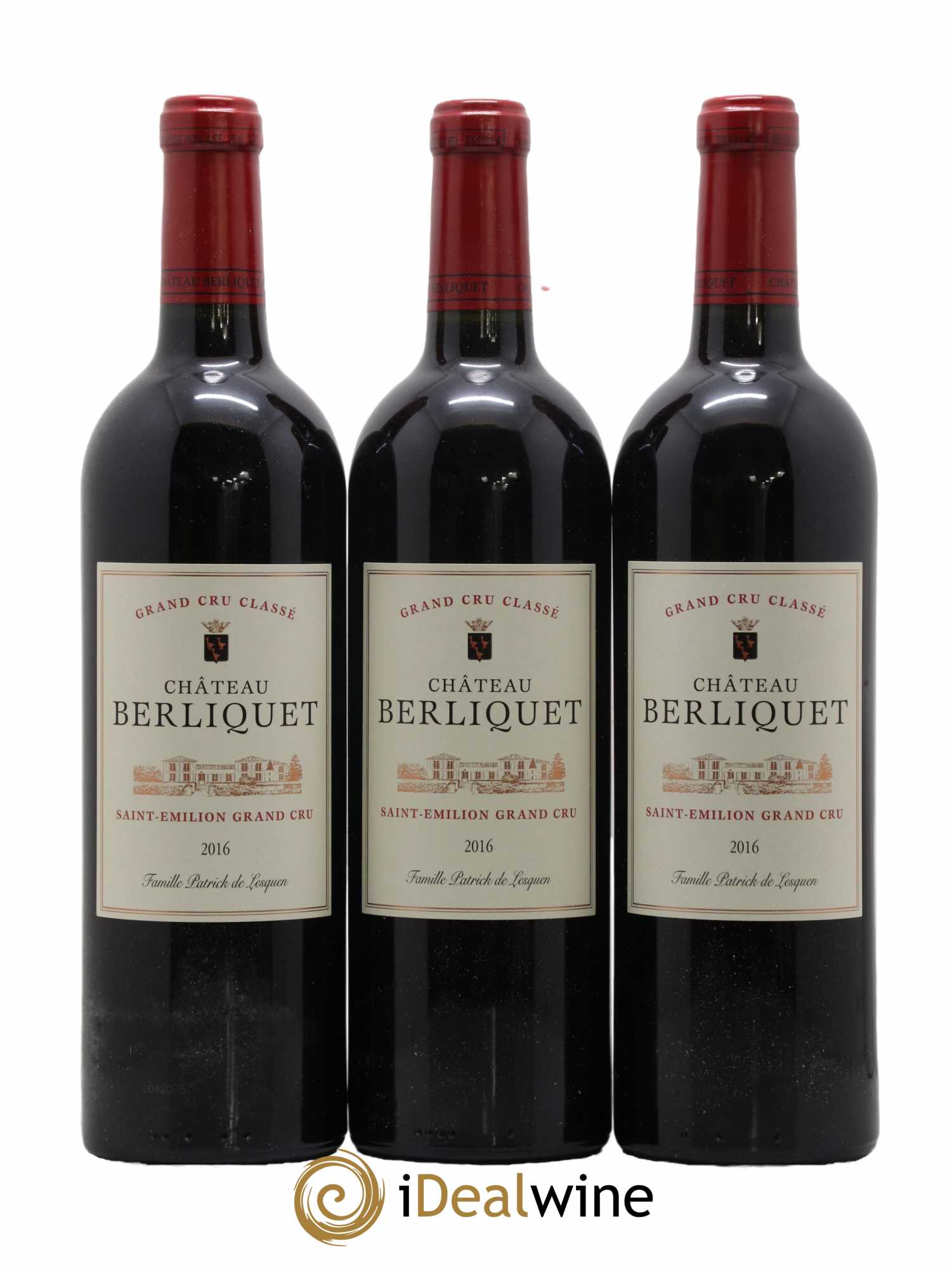 Château Berliquet Grand Cru Classé 2016 - Lot de 6 bouteilles - 1