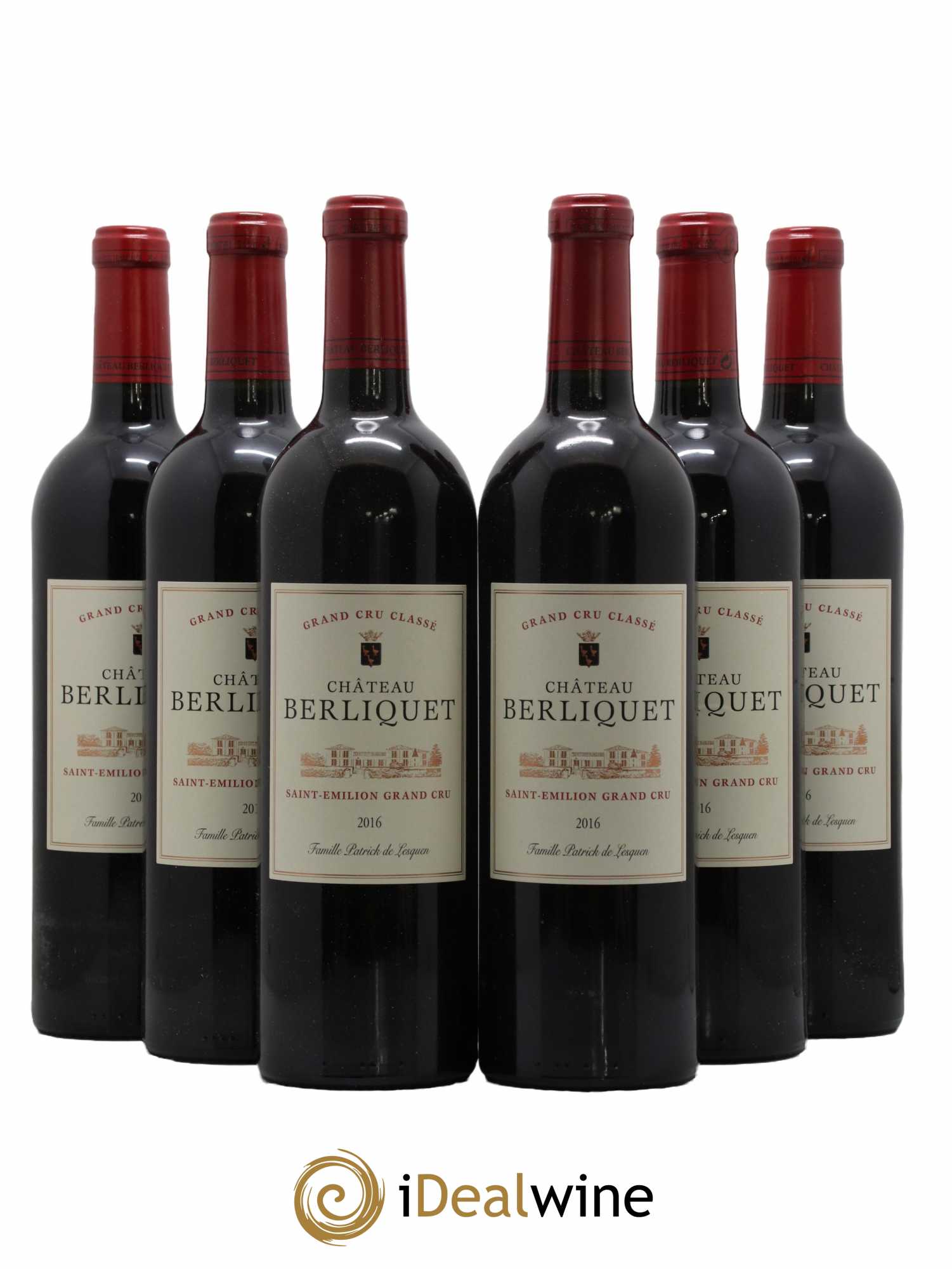 Château Berliquet Grand Cru Classé 2016 - Lot de 6 bouteilles - 0