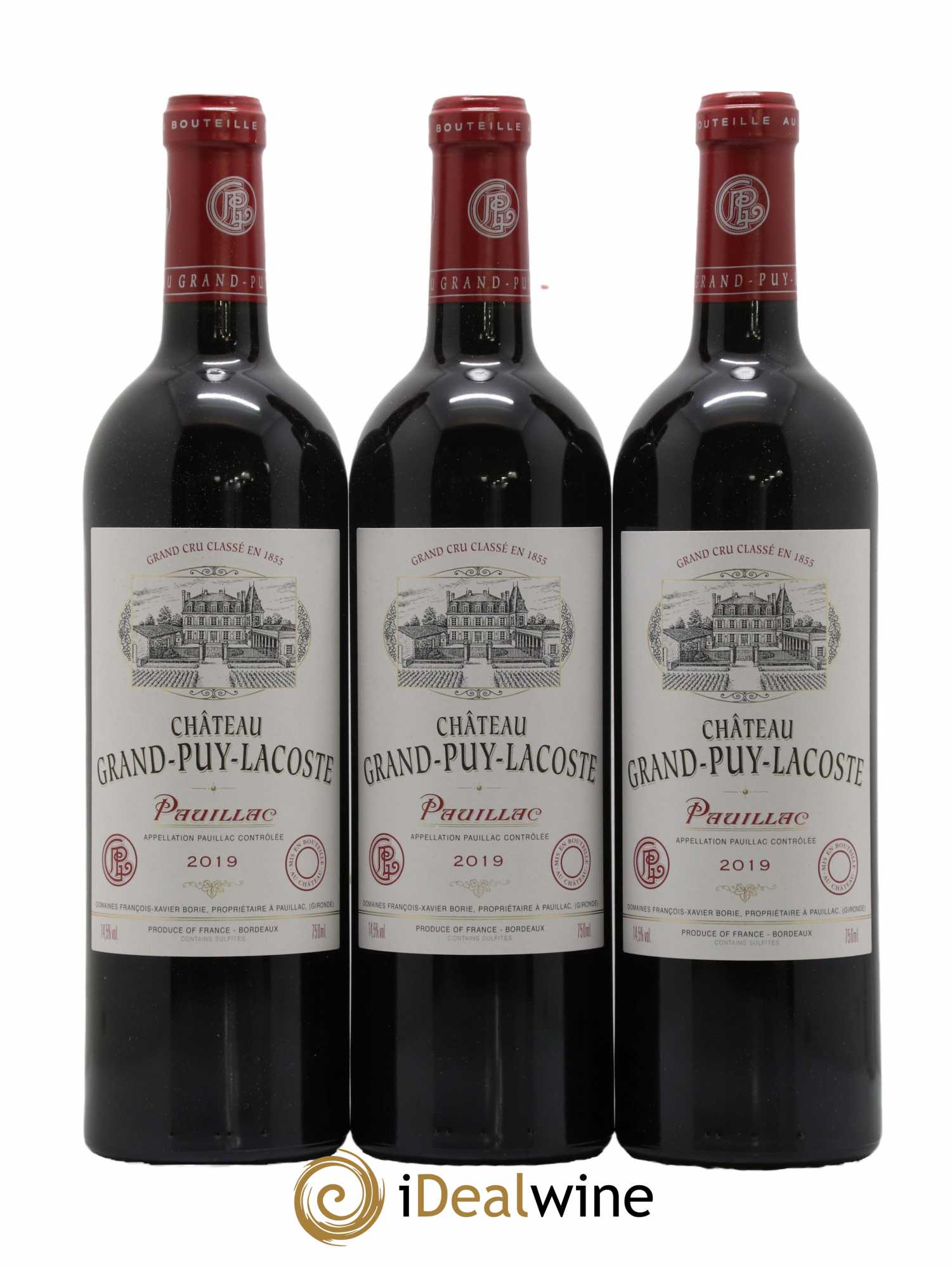 Château Grand Puy Lacoste 5ème Grand Cru Classé 2019 - Lot de 6 bouteilles - 1