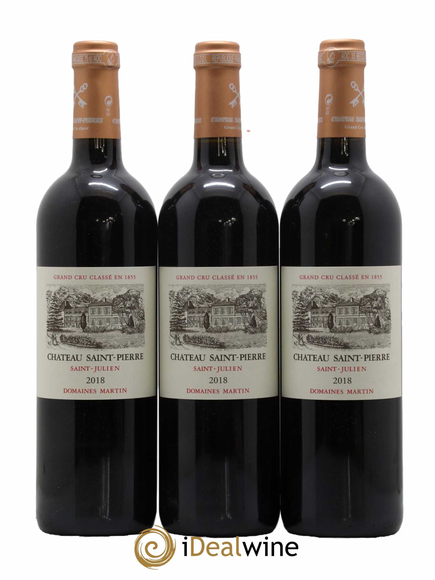 Château Saint-Pierre 4ème Grand Cru Classé 2018 - Lot de 6 bouteilles - 1
