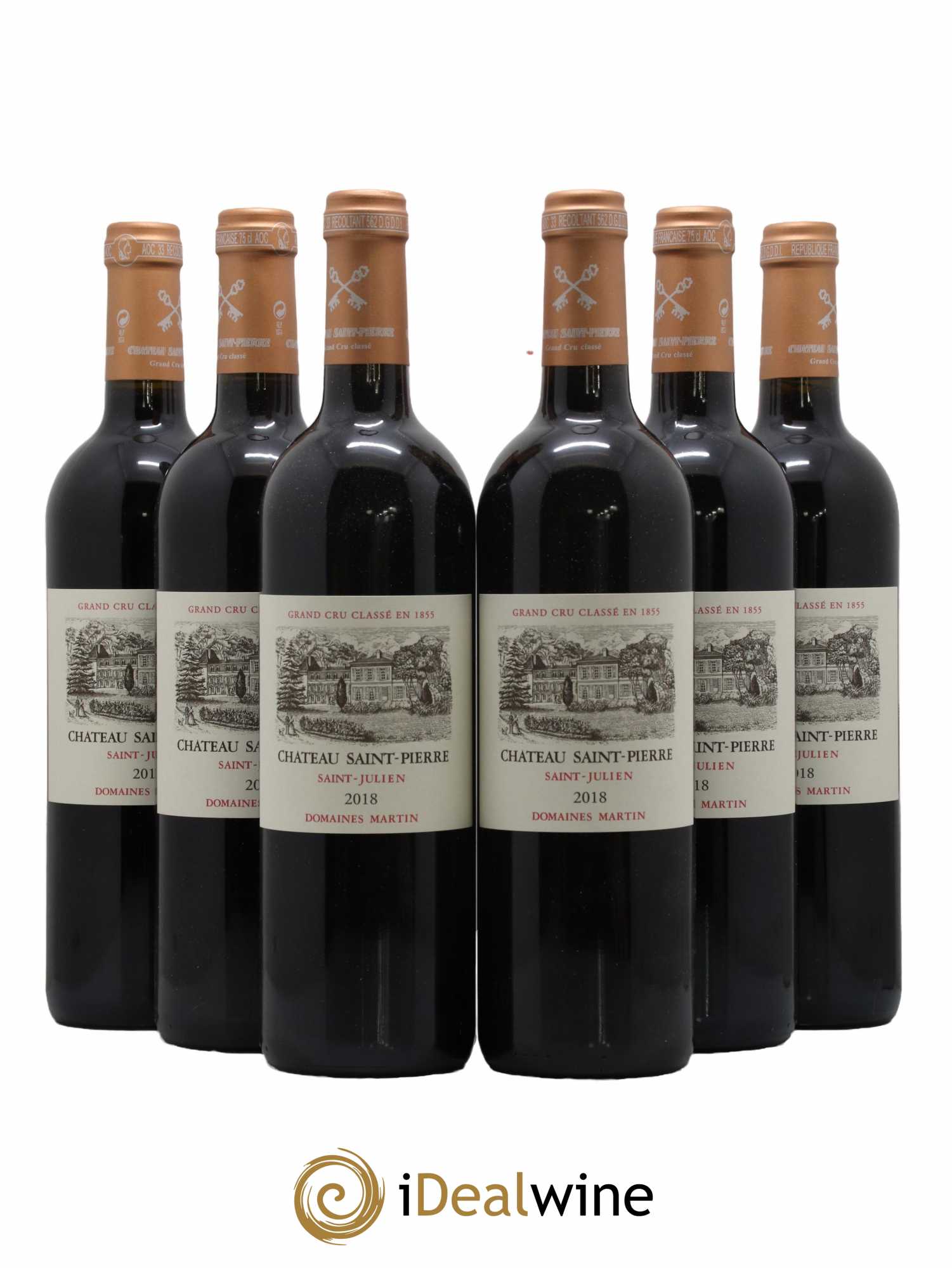 Château Saint-Pierre 4ème Grand Cru Classé 2018 - Lot de 6 bouteilles - 0