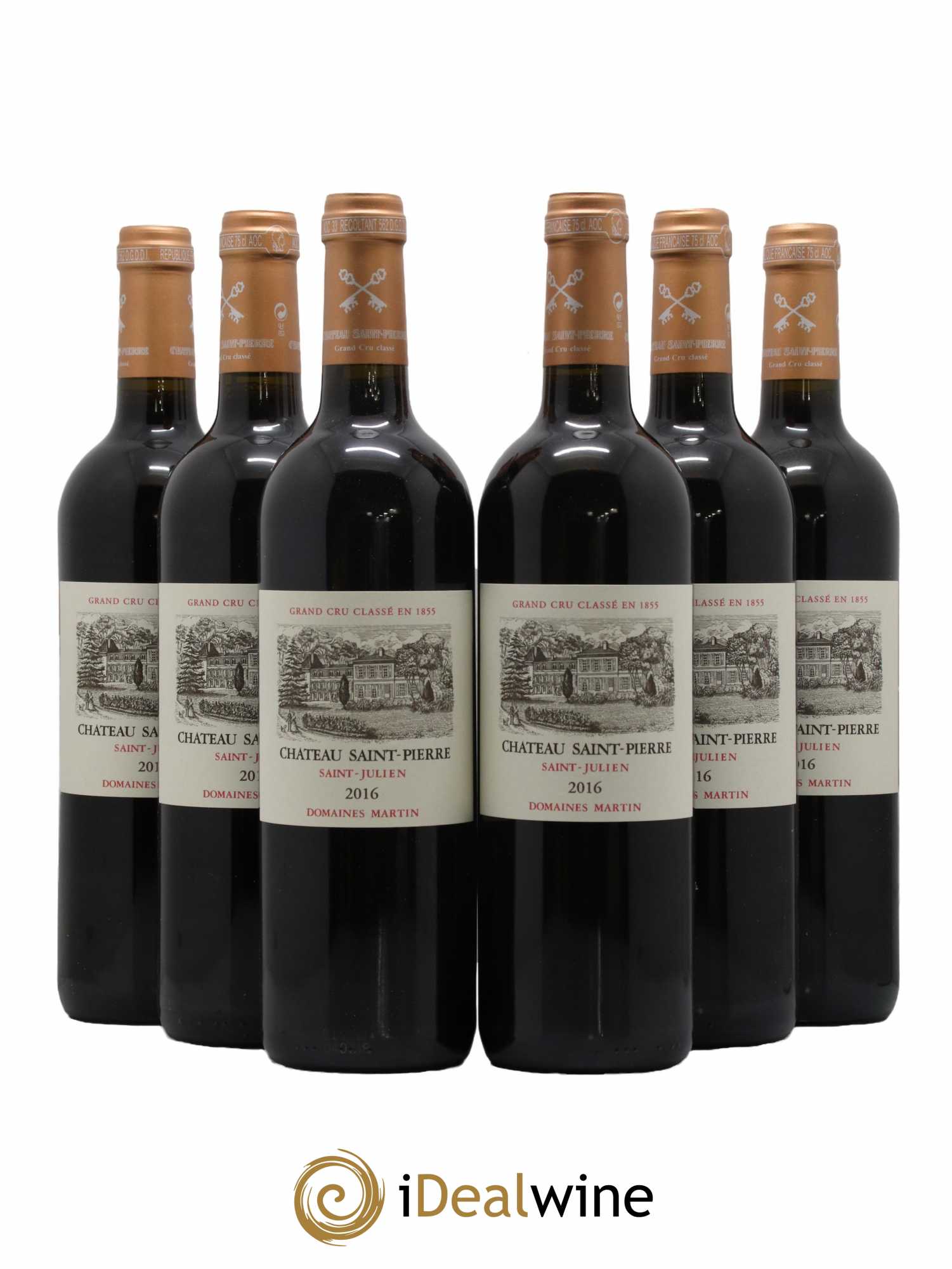 Château Saint-Pierre 4ème Grand Cru Classé 2016 - Lot de 6 bouteilles - 0