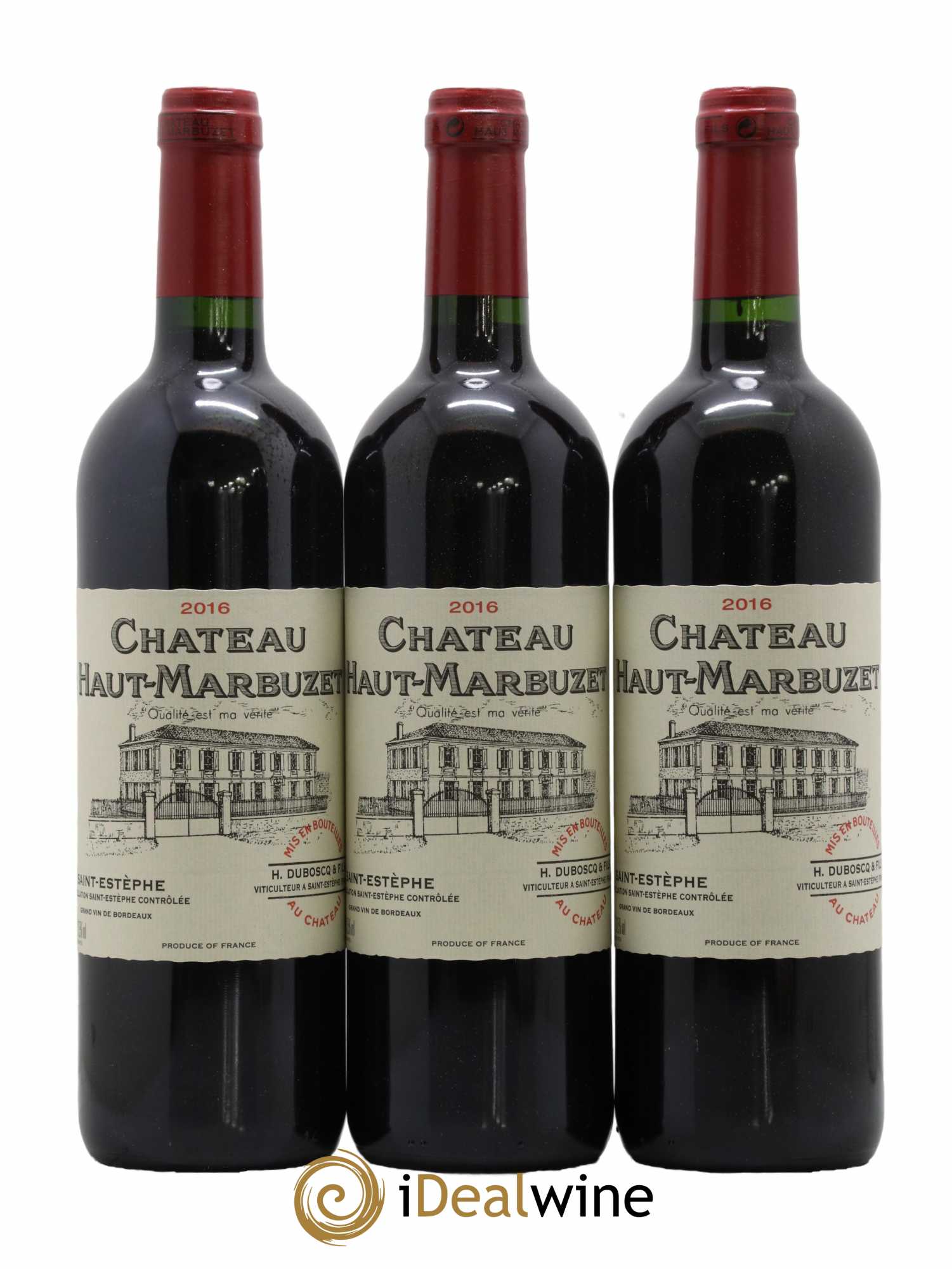 Château Haut Marbuzet 2016 - Lot de 3 bouteilles - 0