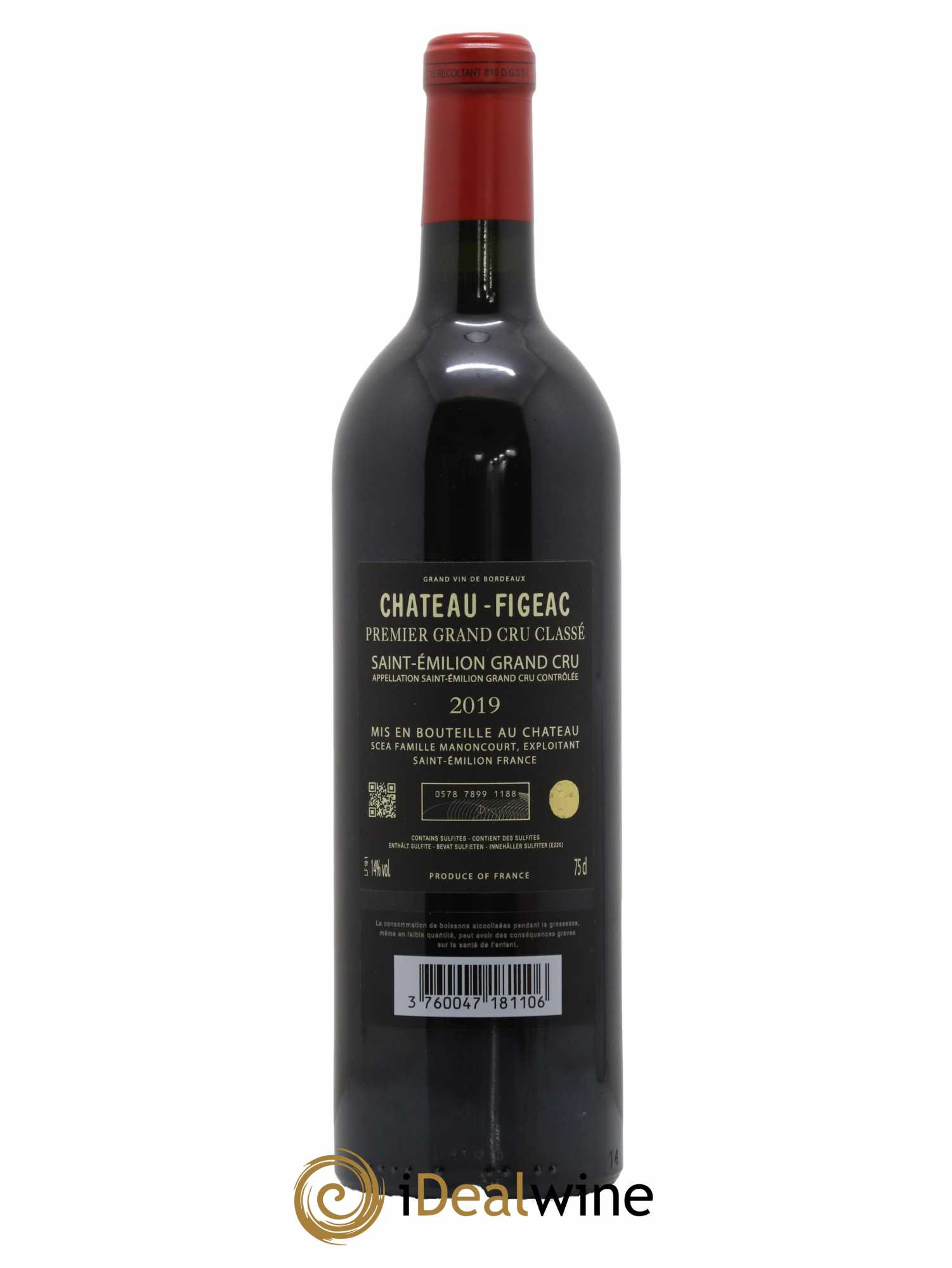 Château Figeac 1er Grand Cru Classé A 2019 - Lot de 1 bouteille - 2