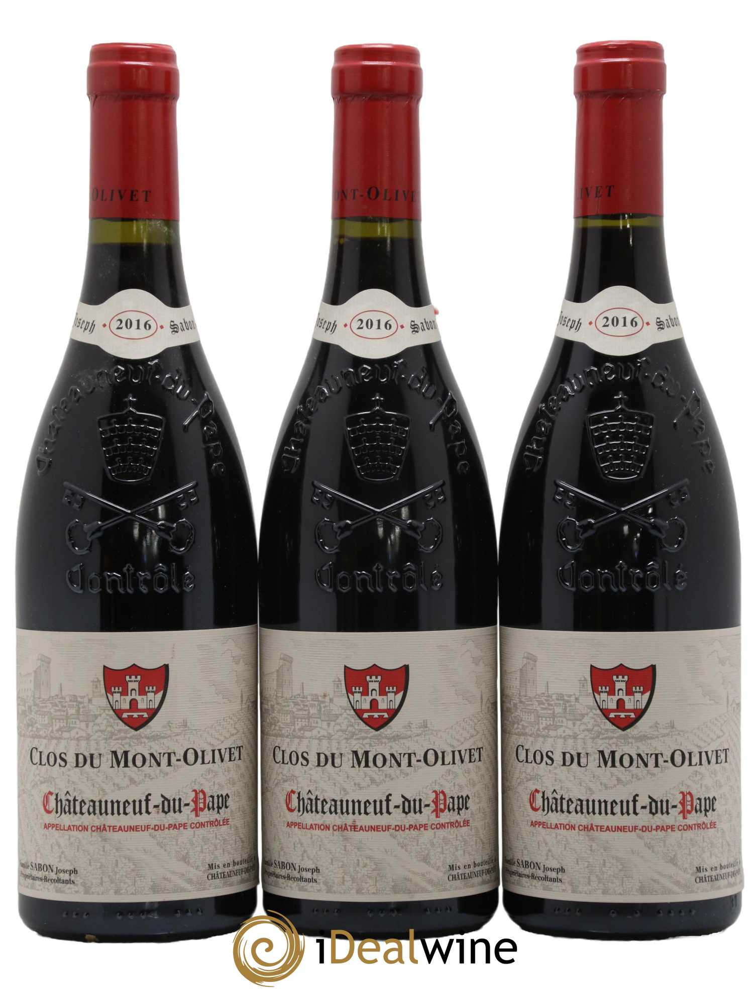 Châteauneuf-du-Pape Clos du Mont-Olivet 2016 - Lot de 3 bouteilles - 0