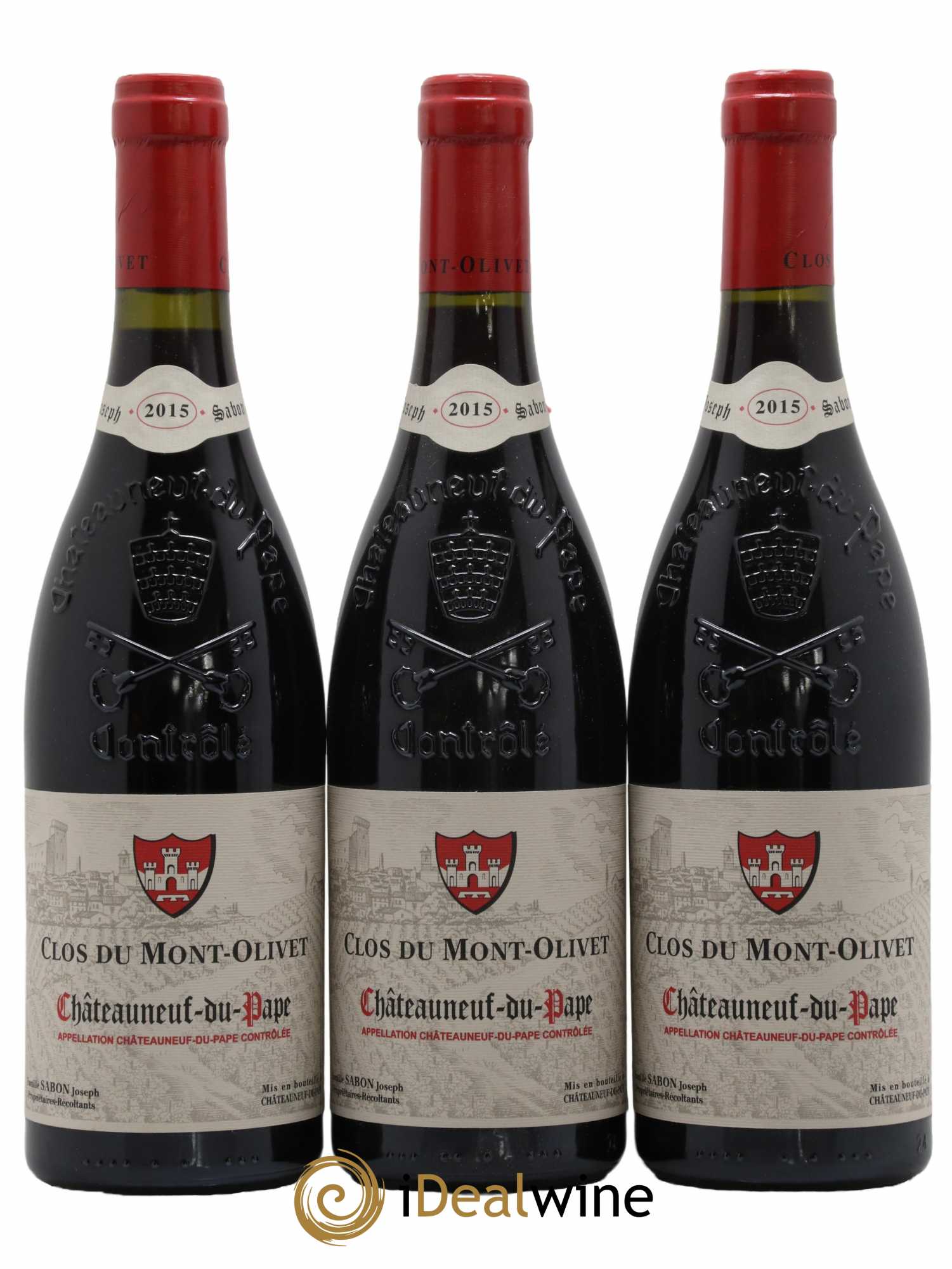 Châteauneuf-du-Pape Clos du Mont-Olivet 2015 - Lot de 3 bouteilles - 0