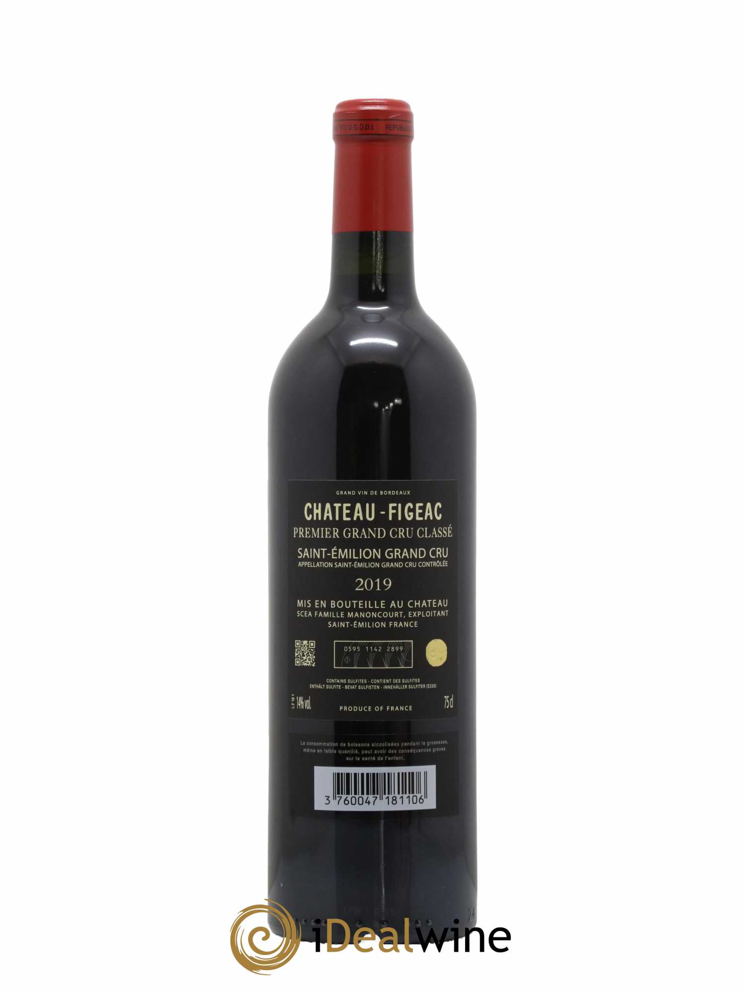 Château Figeac 1er Grand Cru Classé A 2019 - Lot de 1 bouteille - 2