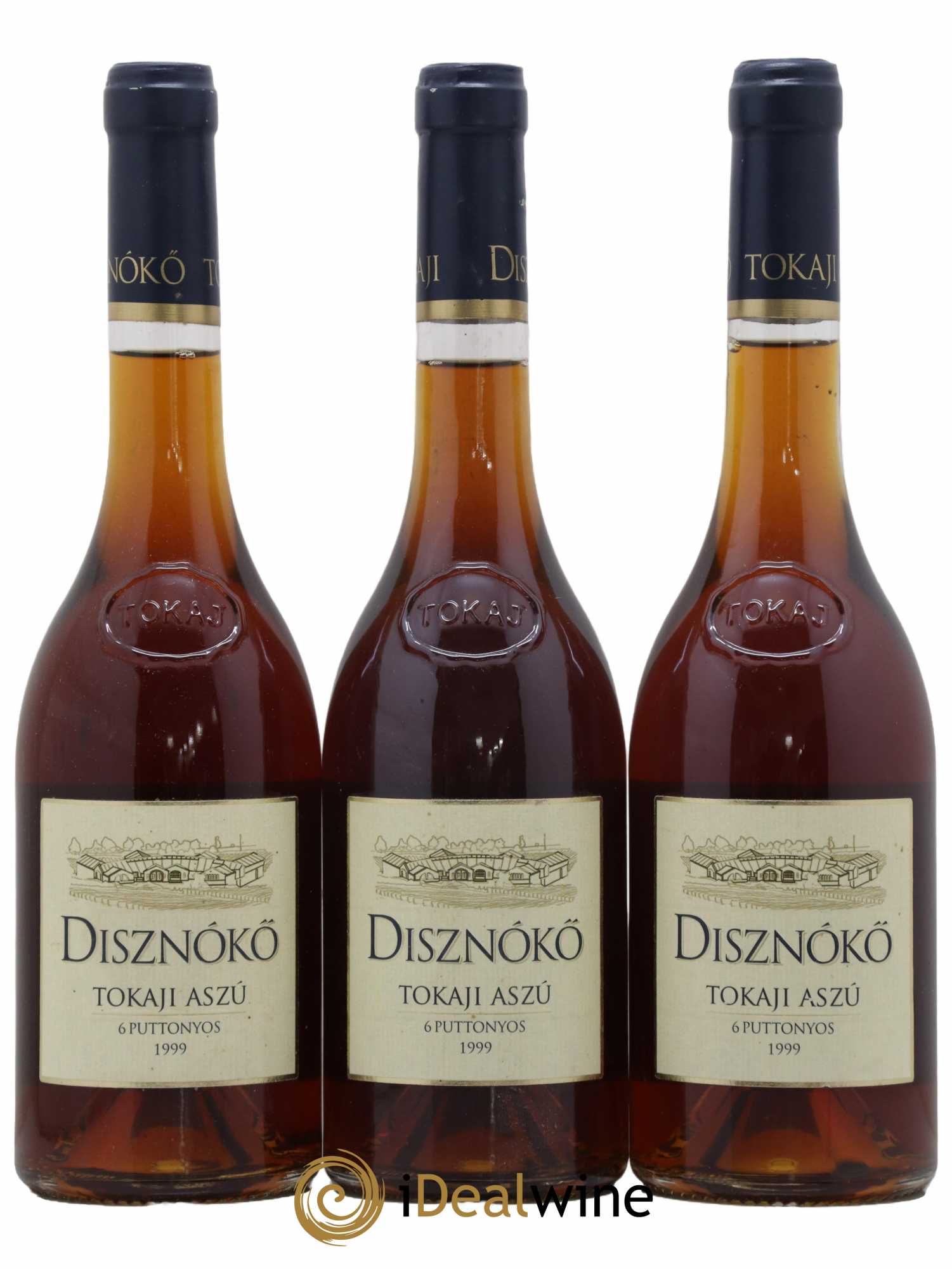 Tokaji Aszu 6 Puttonyos Disznoko (Domaine) 1999 - Lotto di 3 bottiglie - 0