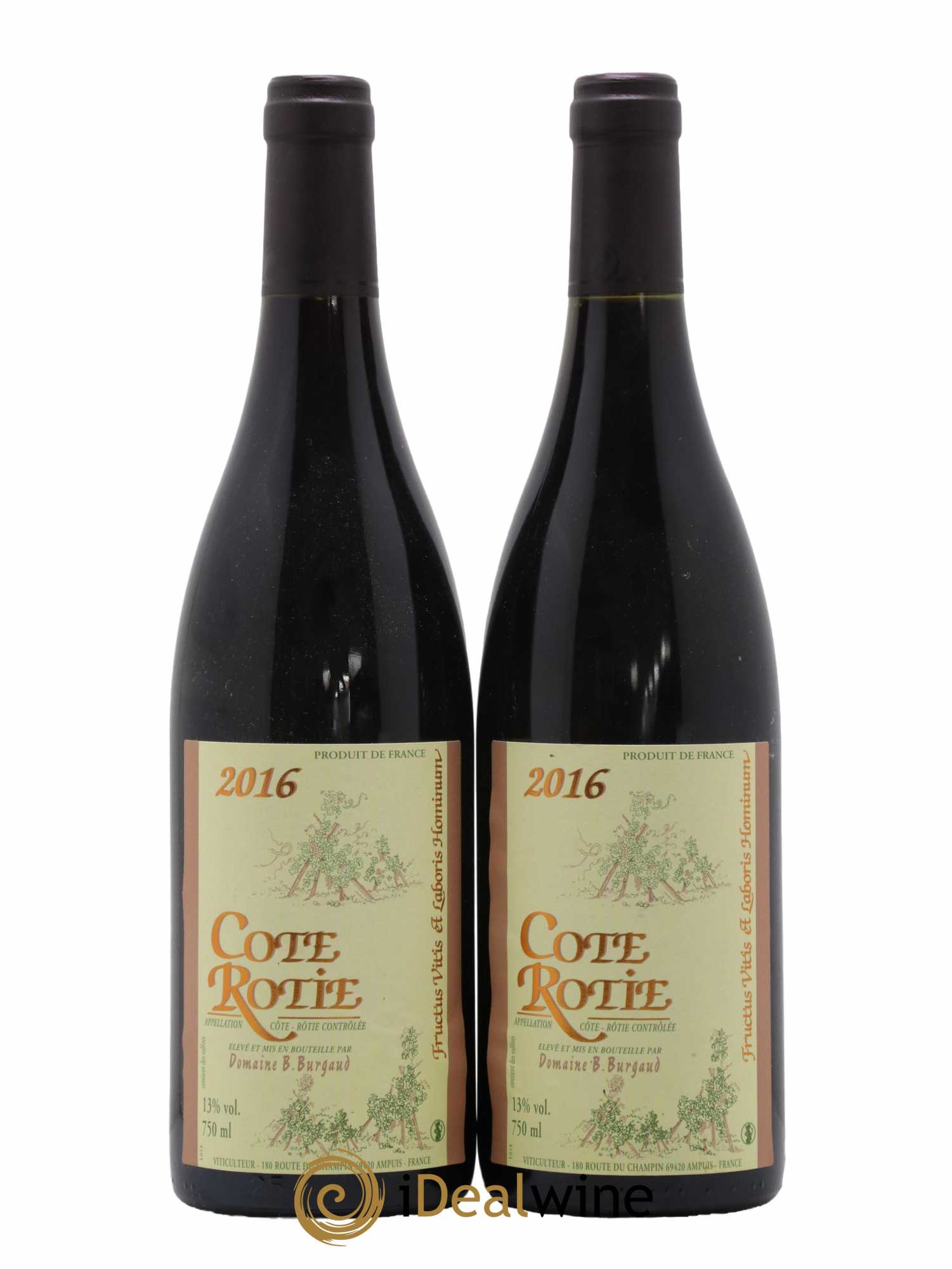 Côte-Rôtie Bernard Burgaud 2016 - Lot de 2 bouteilles - 0