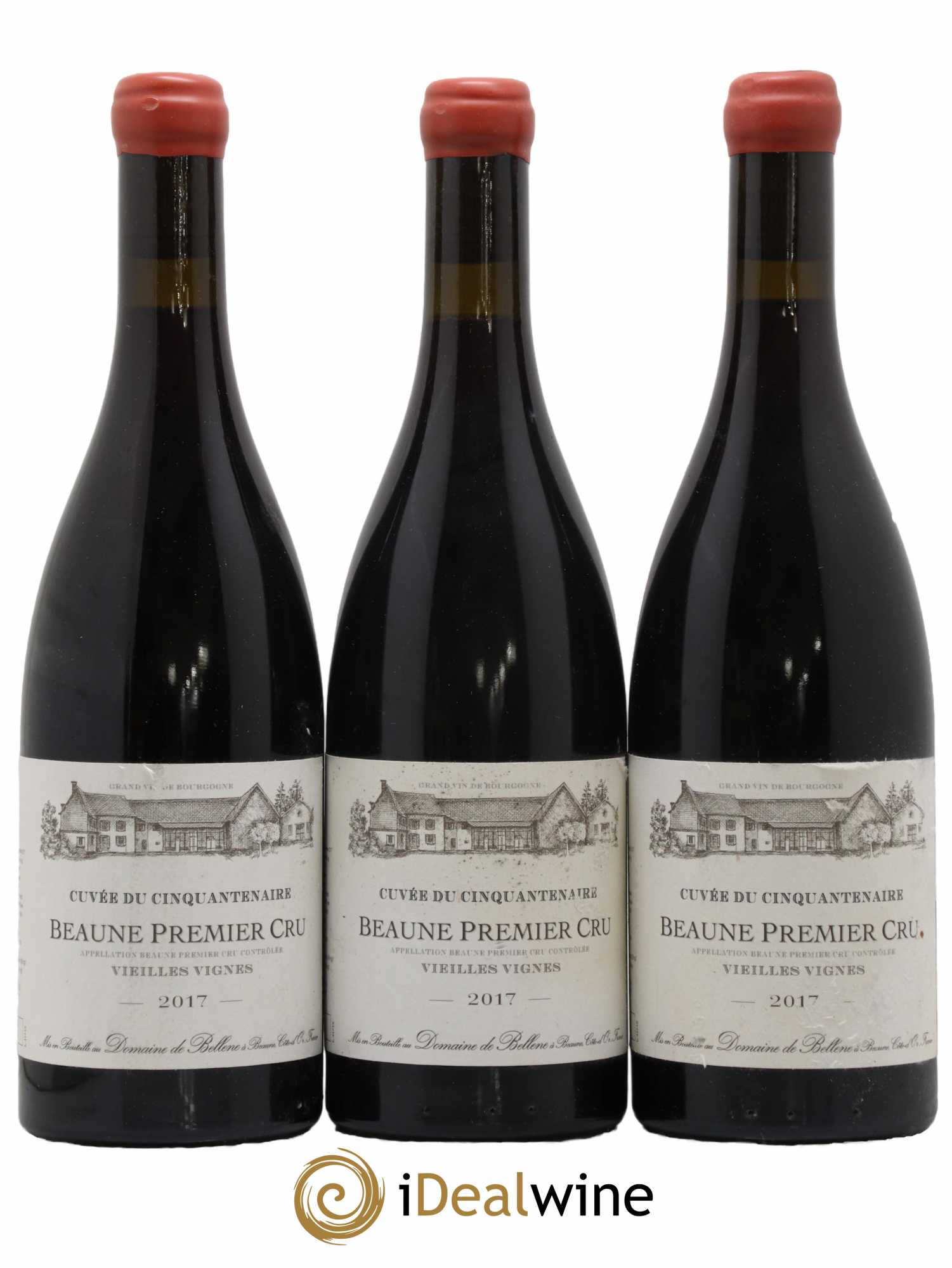 Beaune 1er Cru Maison Roche de Bellene Cuvée du Cinquantenaire Vieilles vignes 2017 - Lot de 3 bouteilles - 0