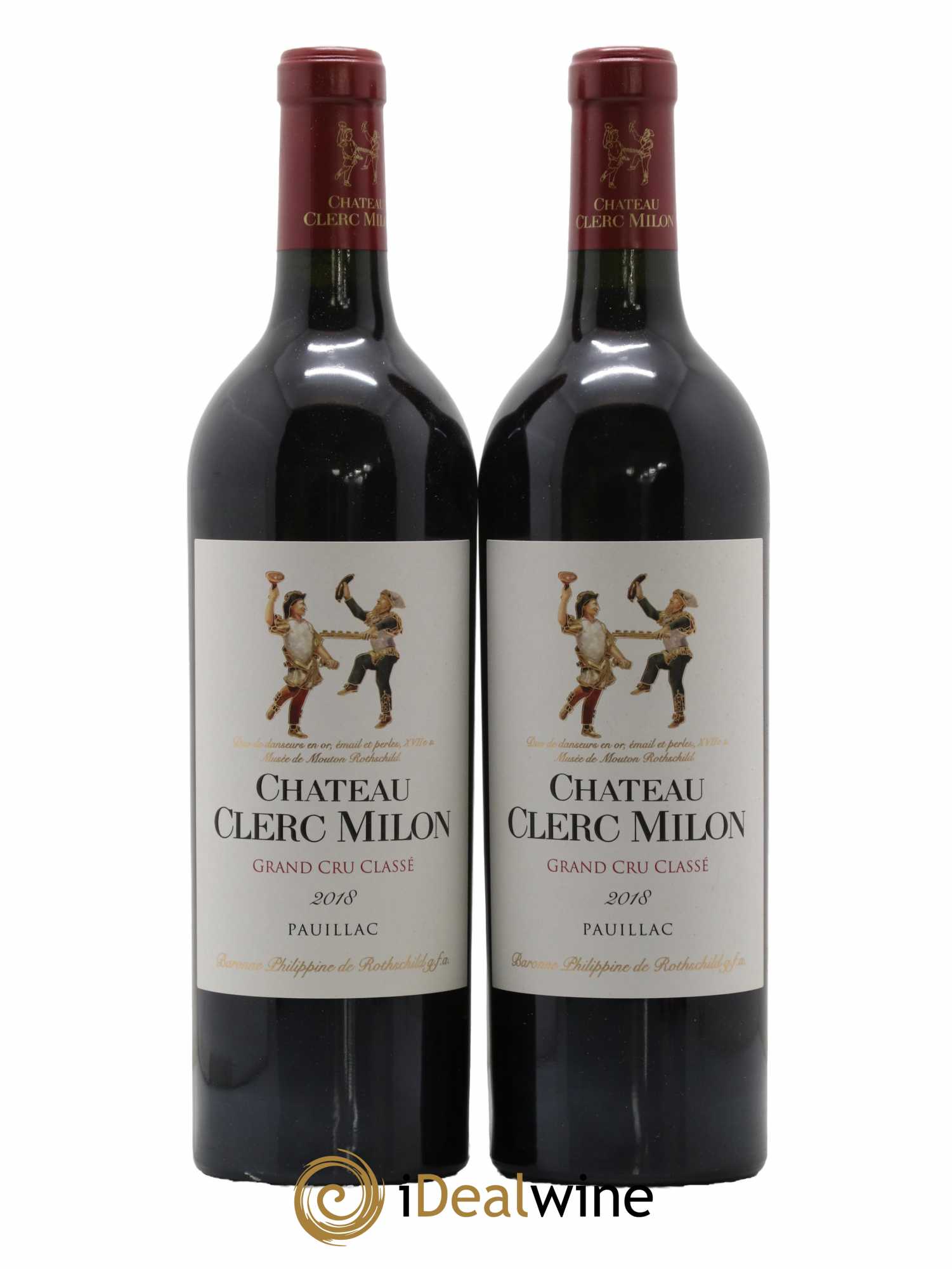 Château Clerc Milon 5ème Grand Cru Classé 2018 - Lot de 2 bouteilles - 0
