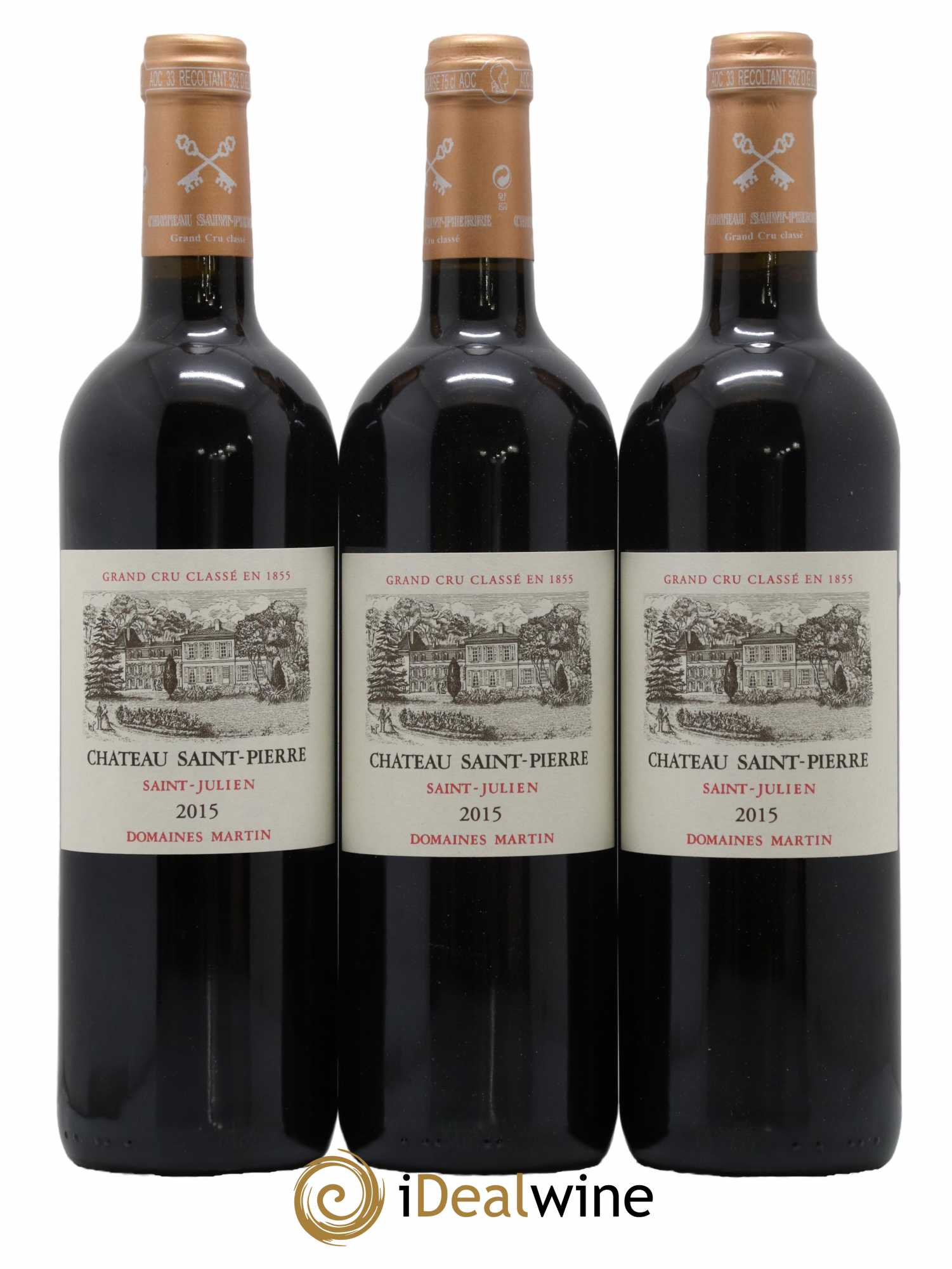 Château Saint-Pierre 4ème Grand Cru Classé 2015 - Lot de 6 bouteilles - 1