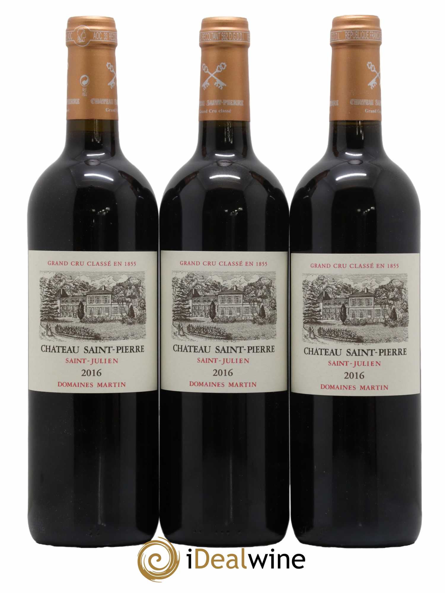 Château Saint-Pierre 4ème Grand Cru Classé 2016 - Posten von 6 Flaschen - 1