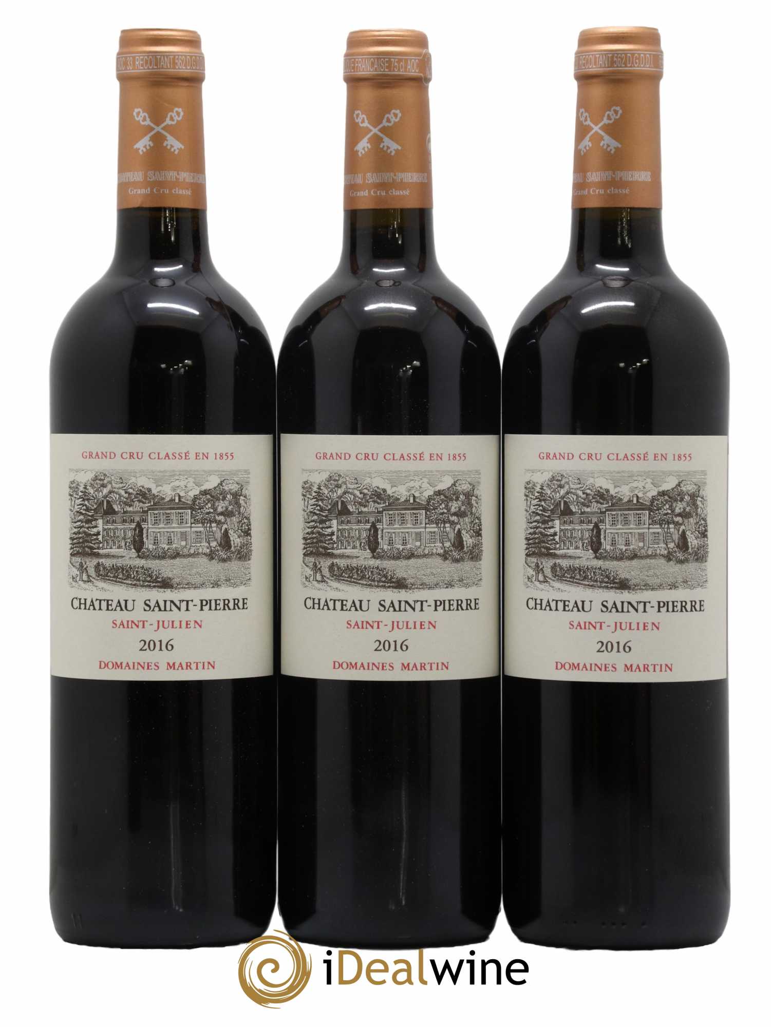 Château Saint-Pierre 4ème Grand Cru Classé 2016 - Posten von 6 Flaschen - 2