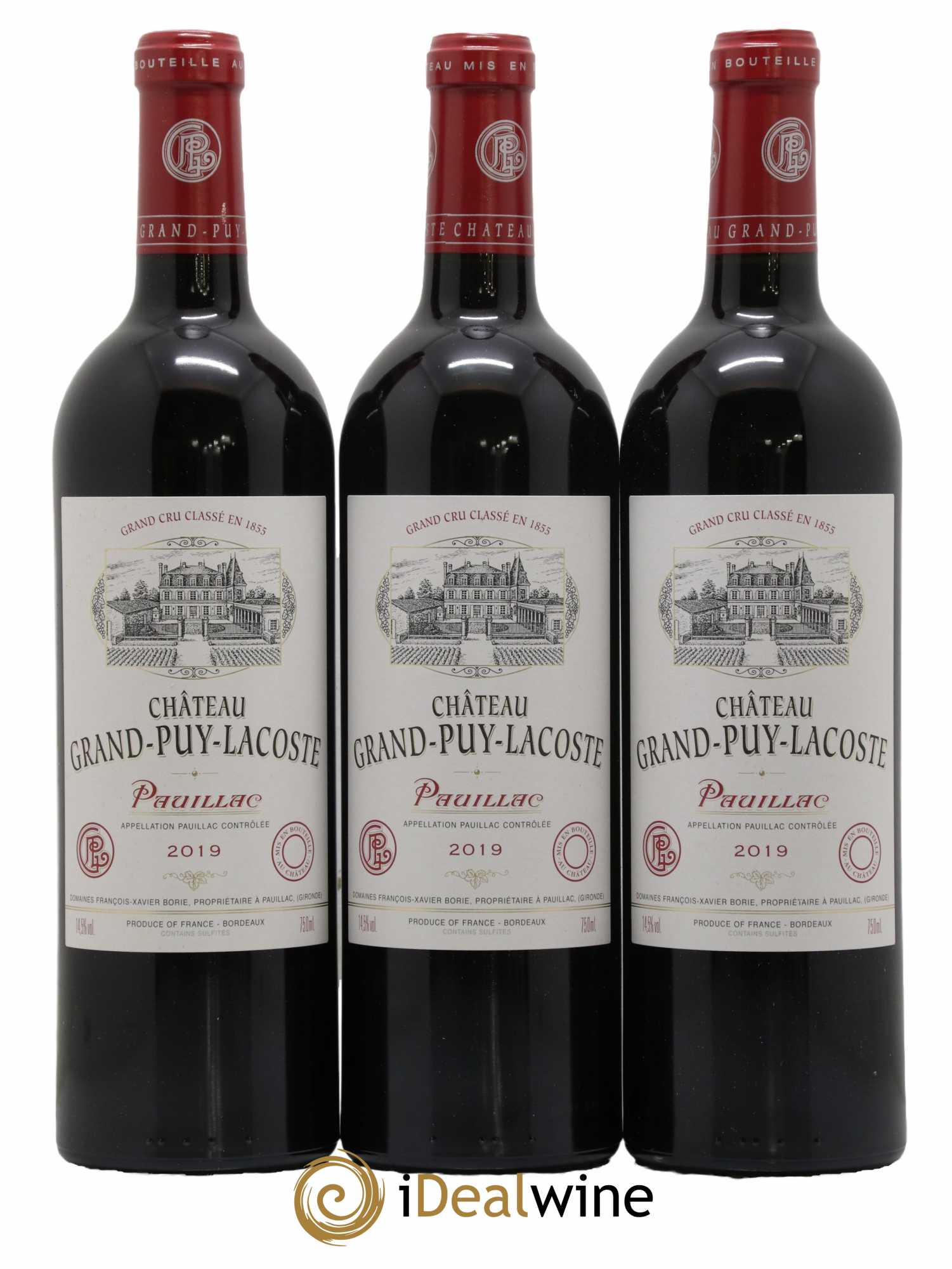 Château Grand Puy Lacoste 5ème Grand Cru Classé 2019 - Lot de 6 bouteilles - 1