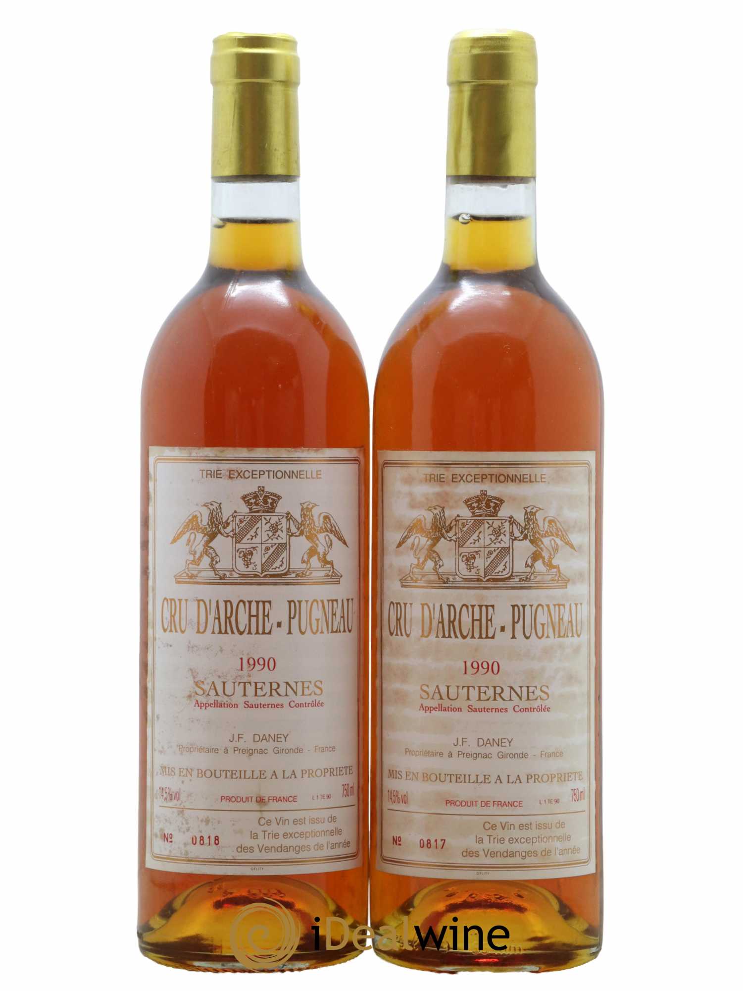 Cru d'Arche-Pugneau 1990 - Lotto di 2 bottiglie - 0