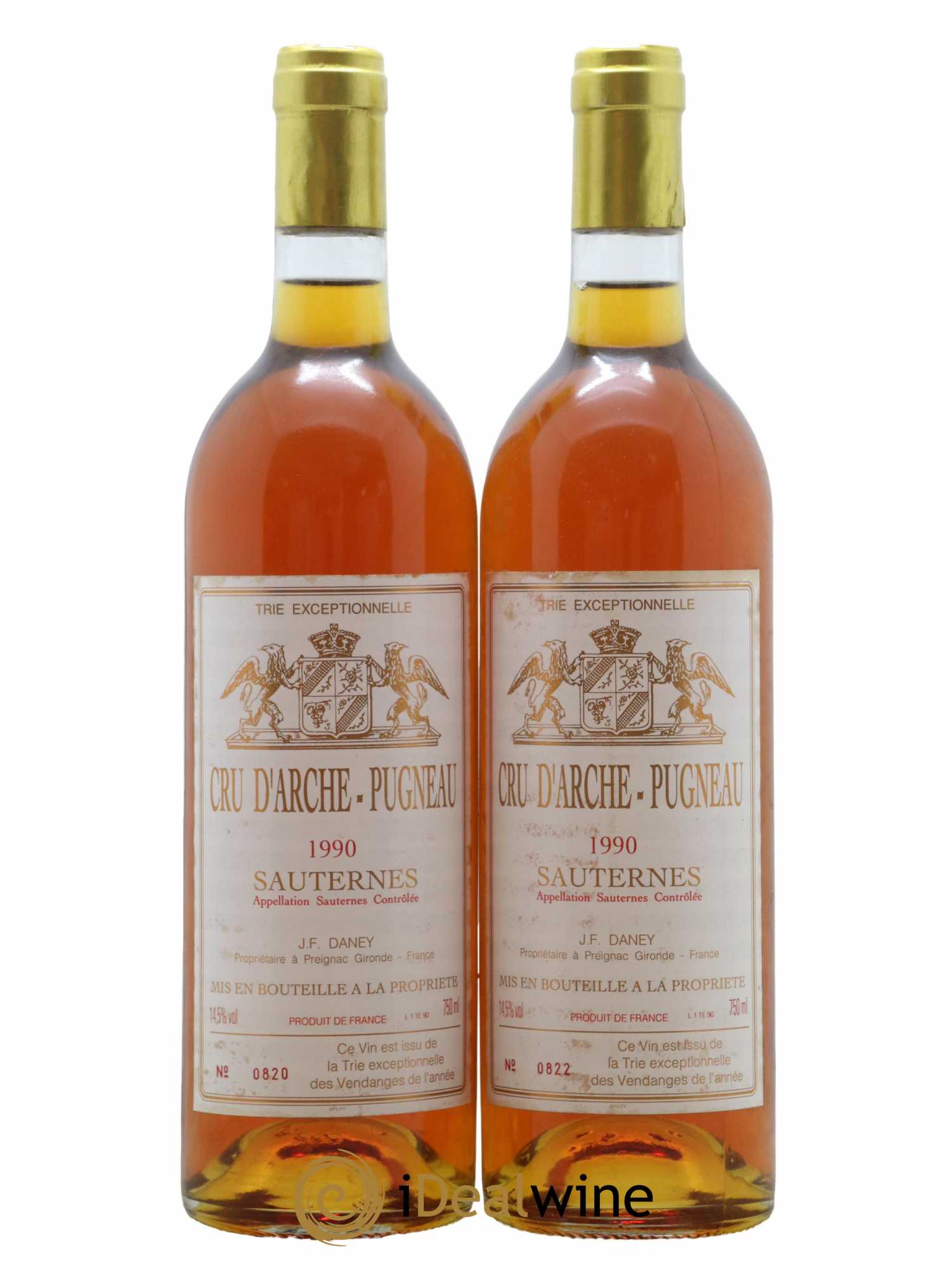 Cru d'Arche-Pugneau 1990 - Lotto di 2 bottiglie - 0