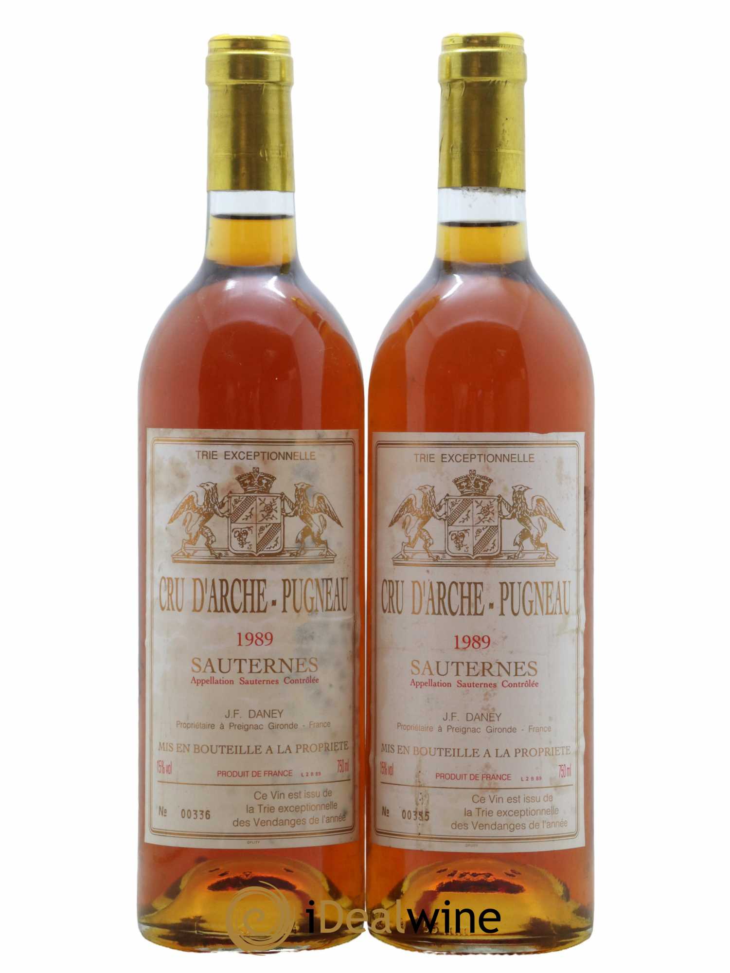 Cru d'Arche-Pugneau 1989 - Lotto di 2 bottiglie - 0