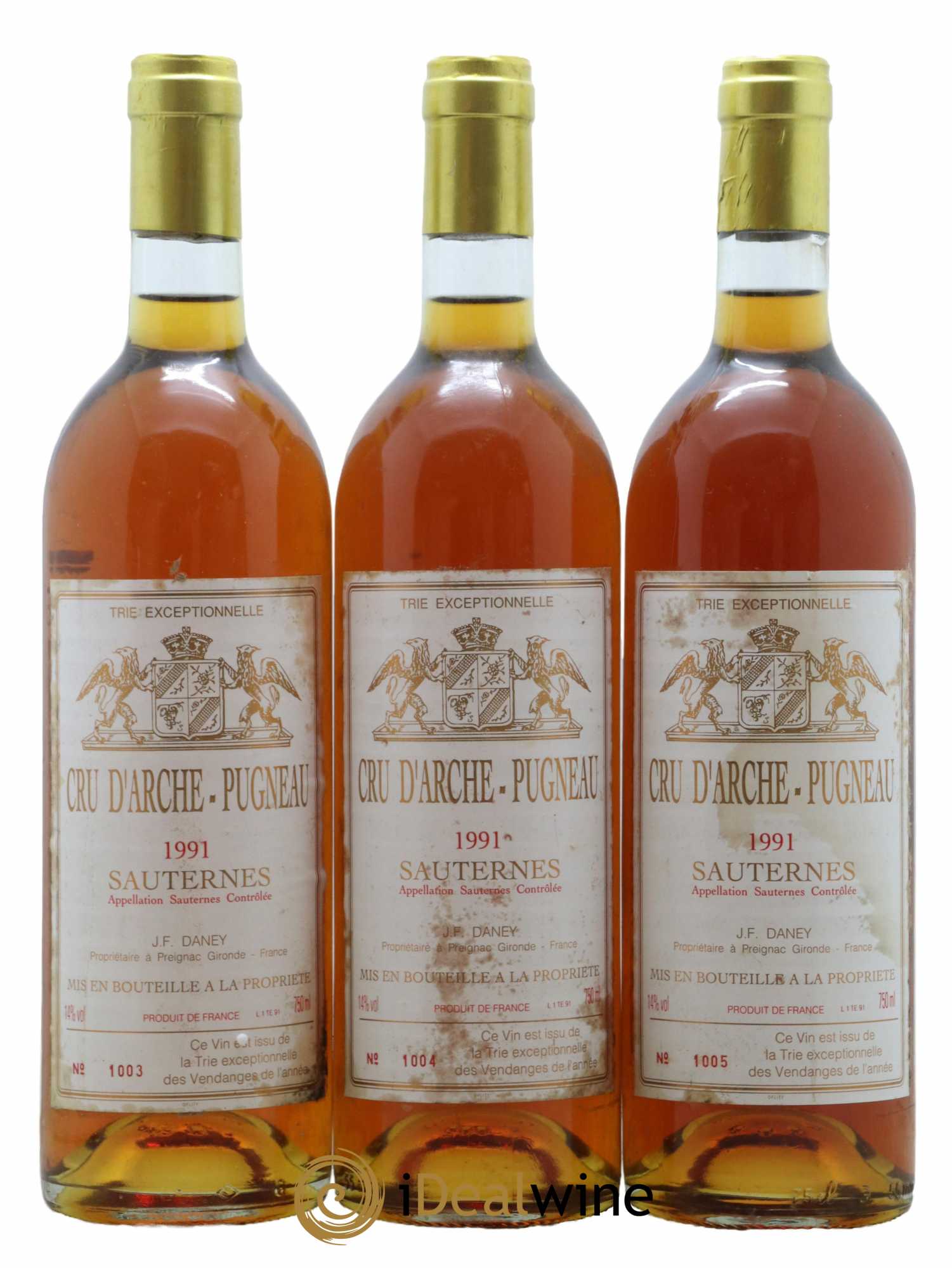 Cru d'Arche-Pugneau 1991 - Lotto di 3 bottiglie - 0