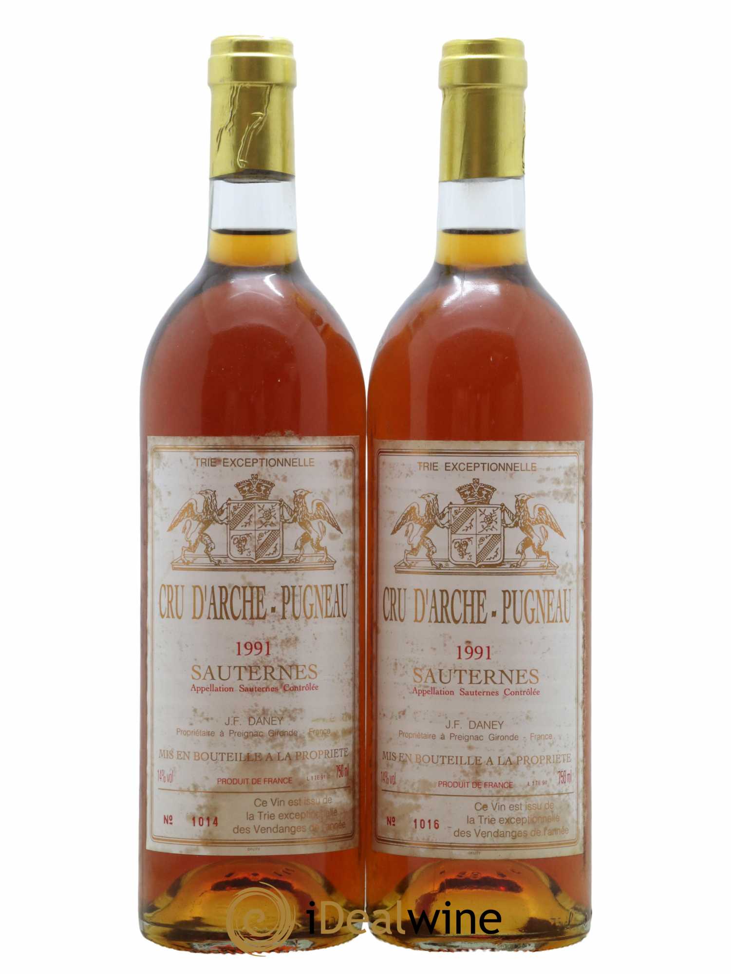 Cru d'Arche-Pugneau 1991 - Lotto di 2 bottiglie - 0