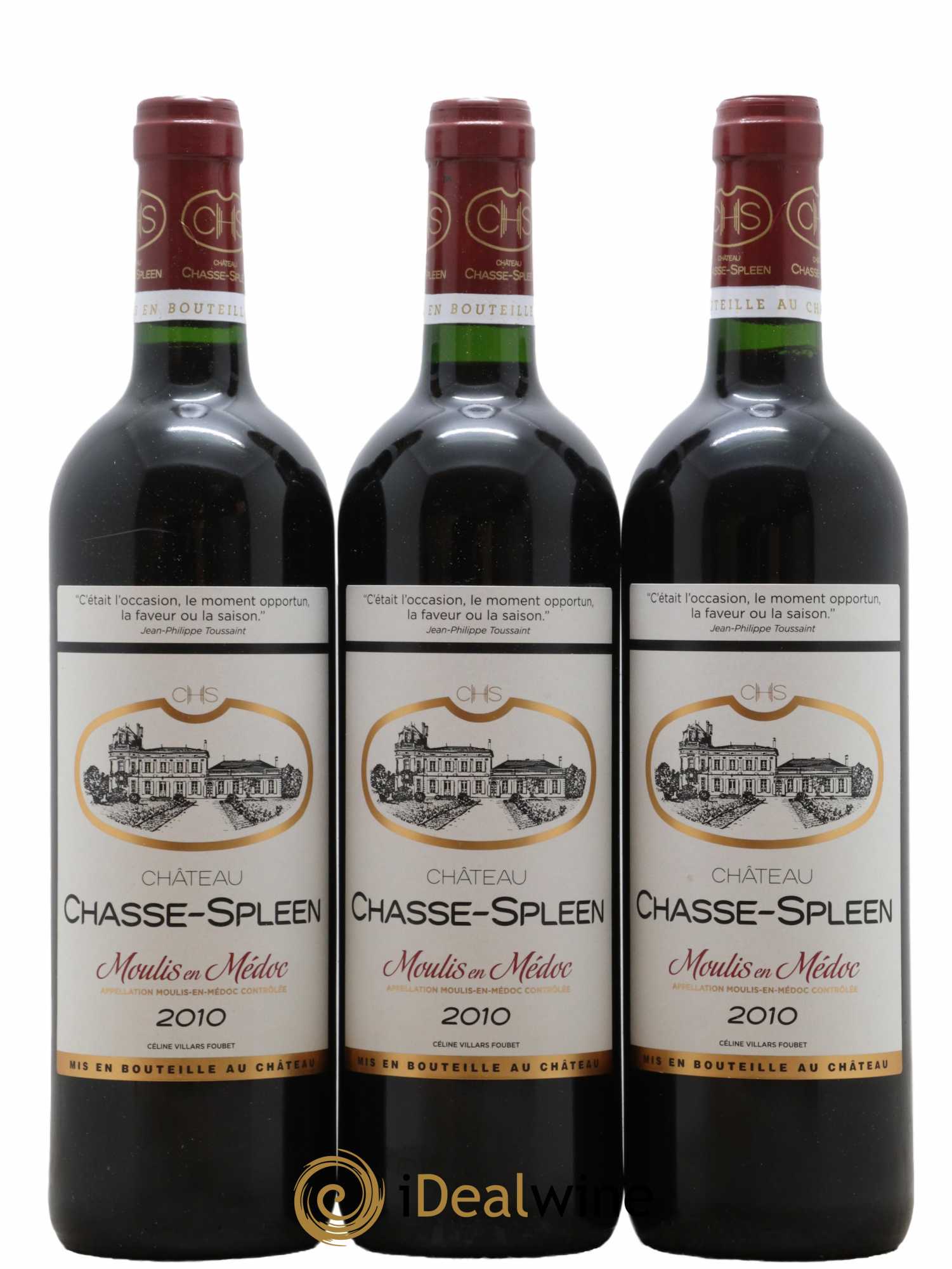 Château Chasse Spleen 2010 - Lot de 12 bouteilles - 1