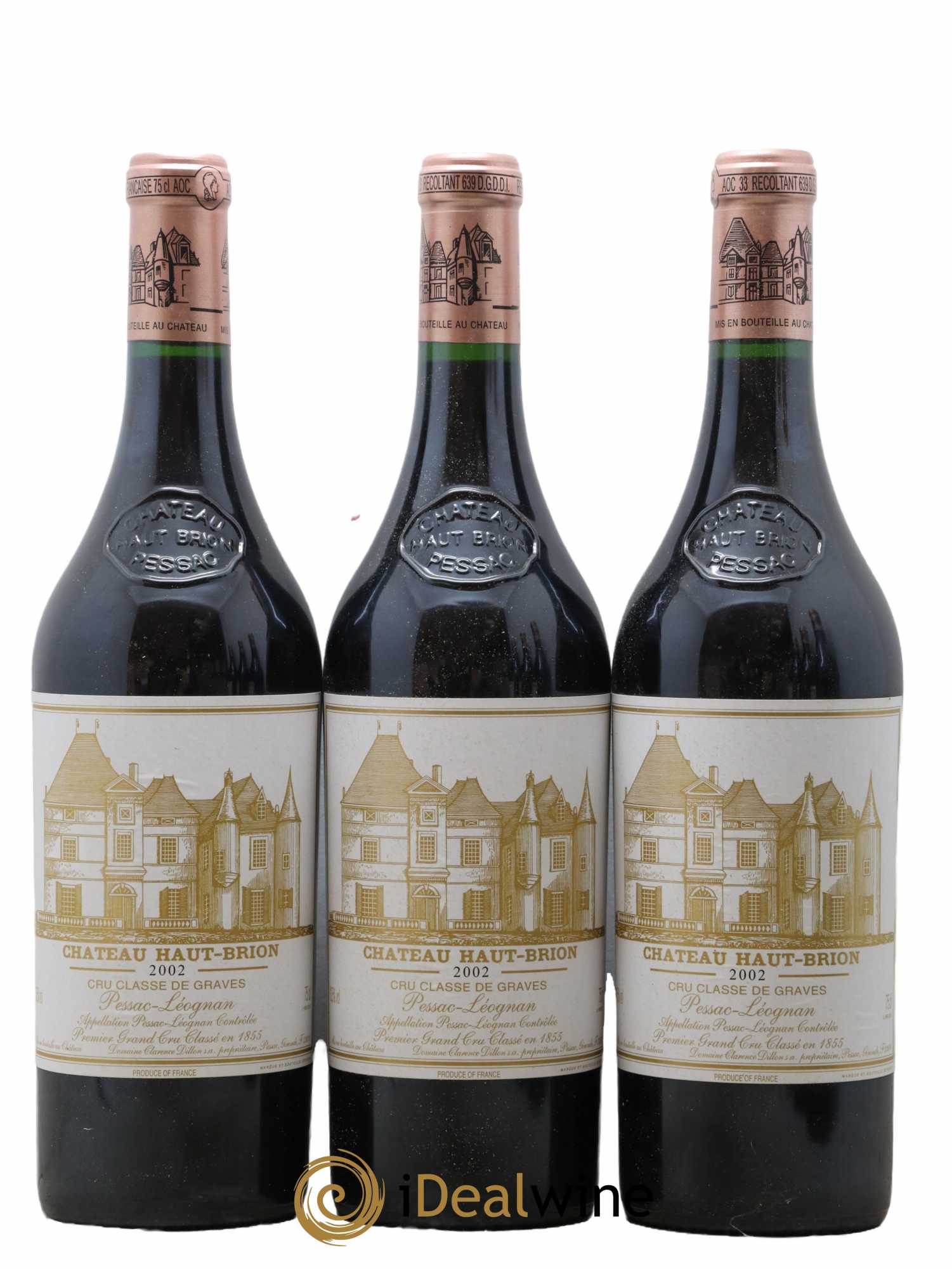 Château Haut Brion 1er Grand Cru Classé 2002 - Posten von 12 Flaschen - 1