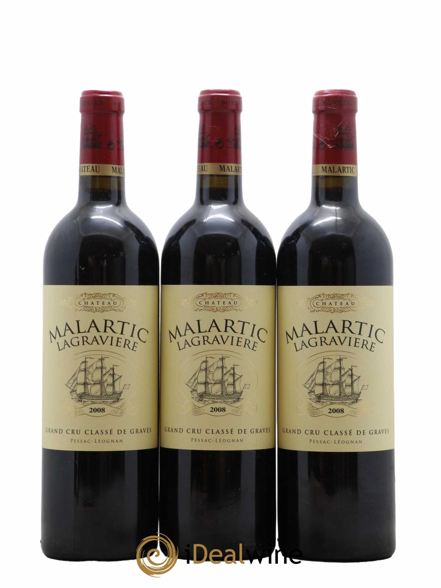 Château Malartic-Lagravière Cru Classé de Graves 2008 - Lot de 12 bouteilles - 2