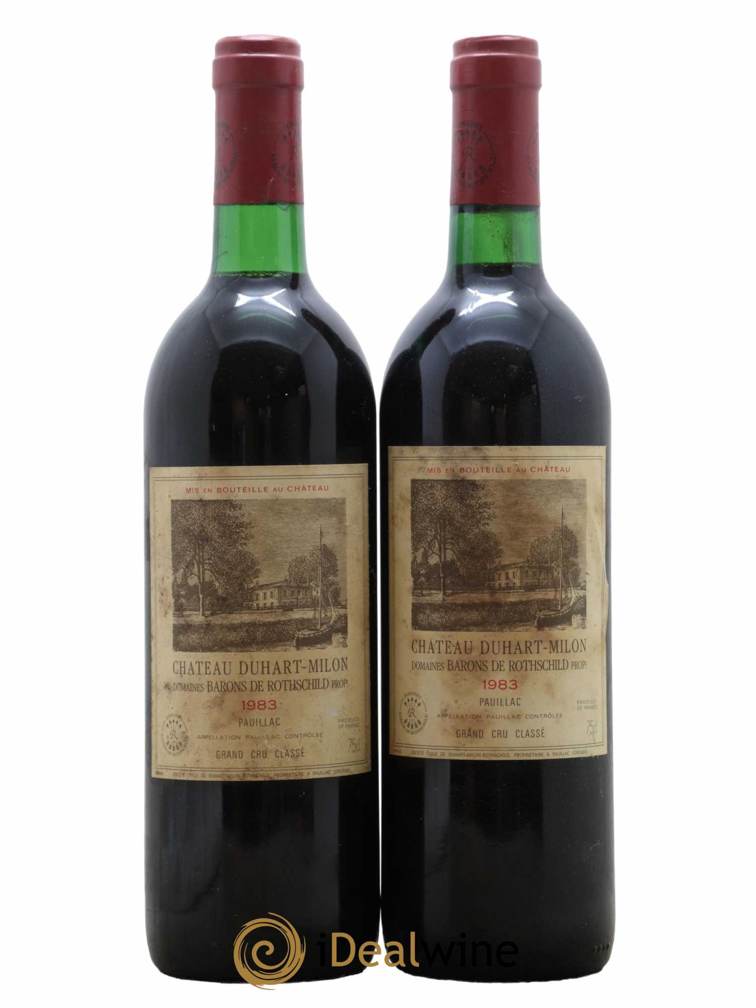 Château Duhart-Milon 4ème Grand Cru Classé 1983 - Lot de 2 bouteilles - 0