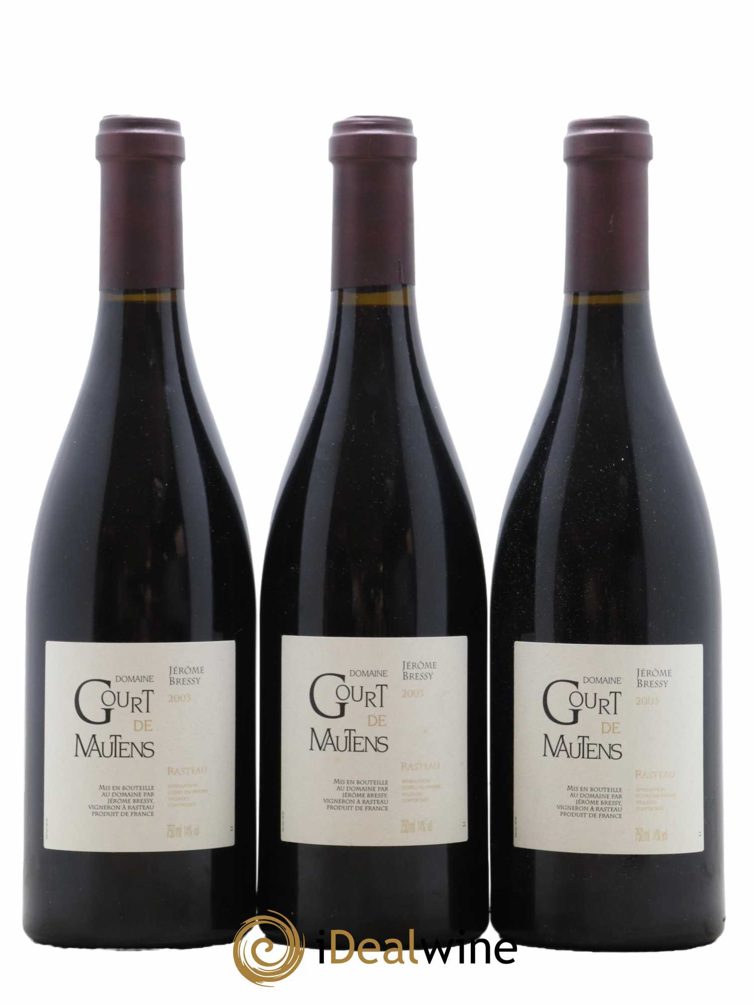 Rasteau Domaine Gourt de Mautens - Jérôme Bressy 2003 - Lot de 12 bouteilles - 2