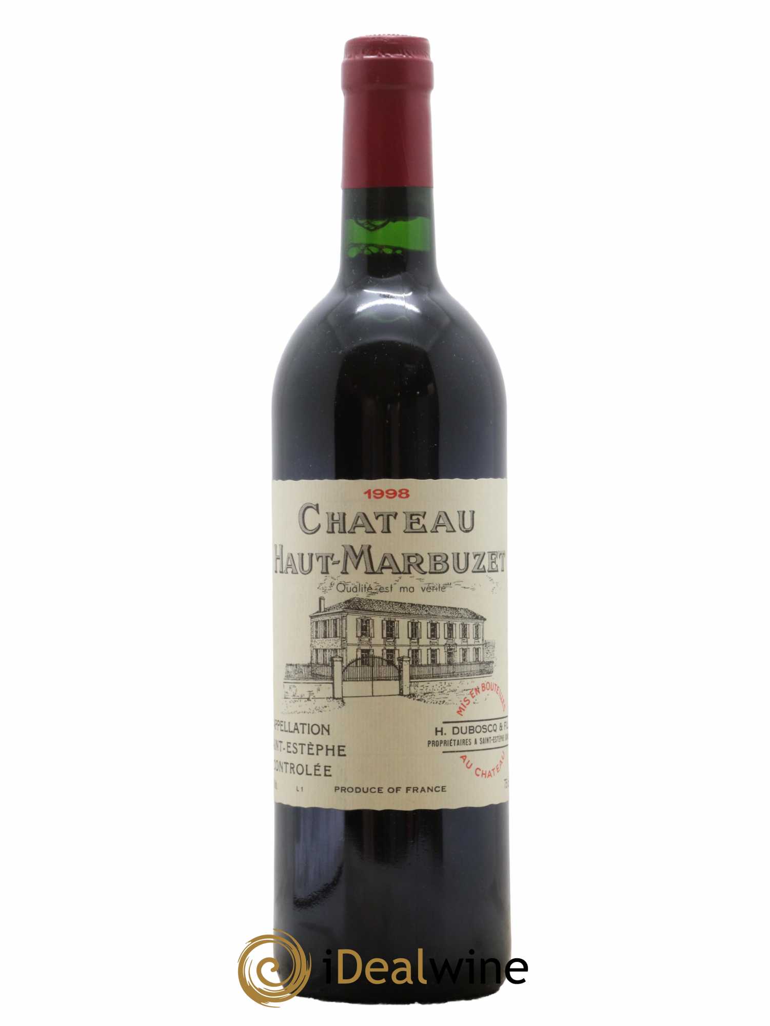 Château Haut Marbuzet 1998 - Lot de 1 bouteille - 0
