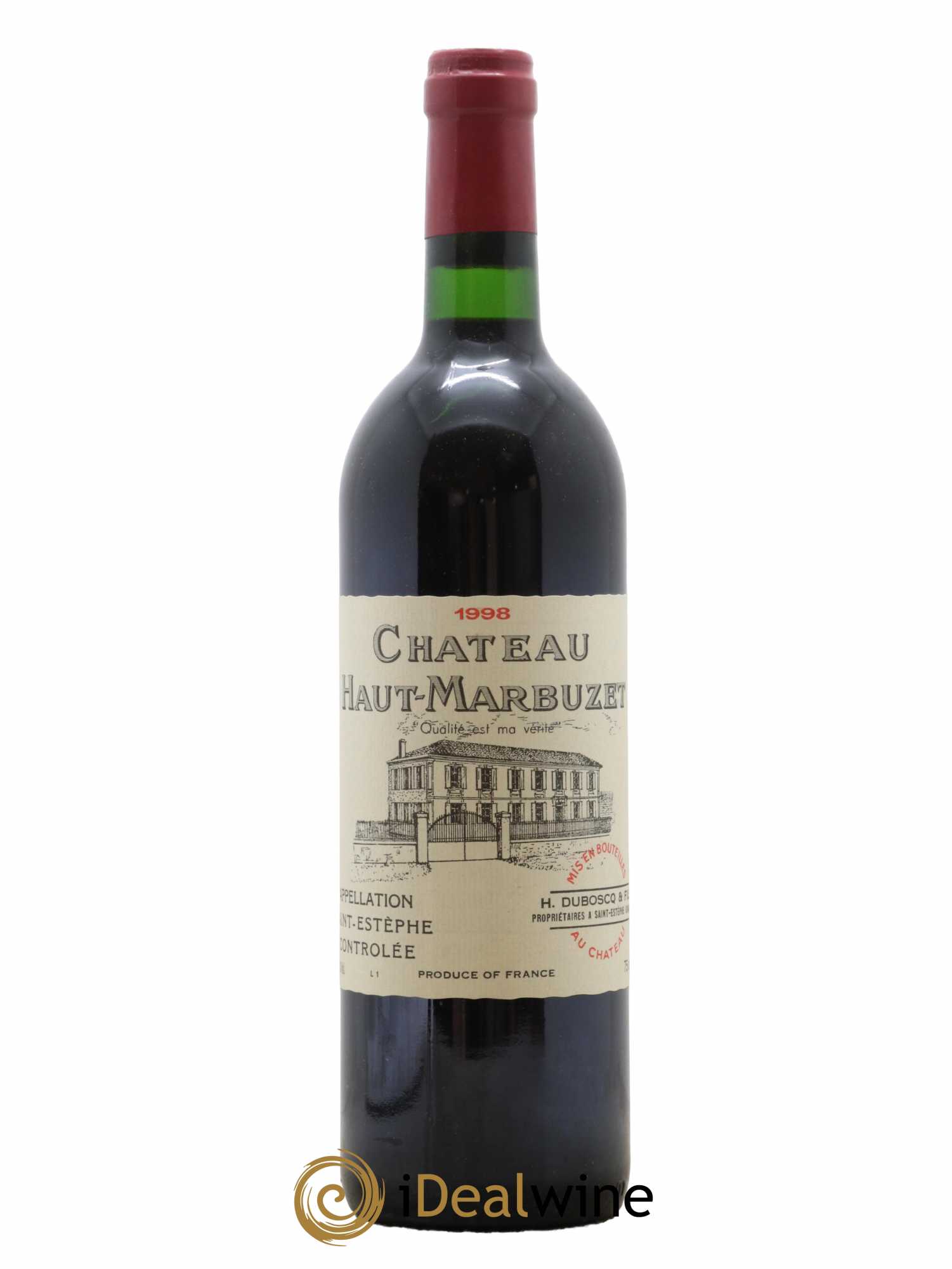 Château Haut Marbuzet 1998 - Lot de 1 bouteille - 0