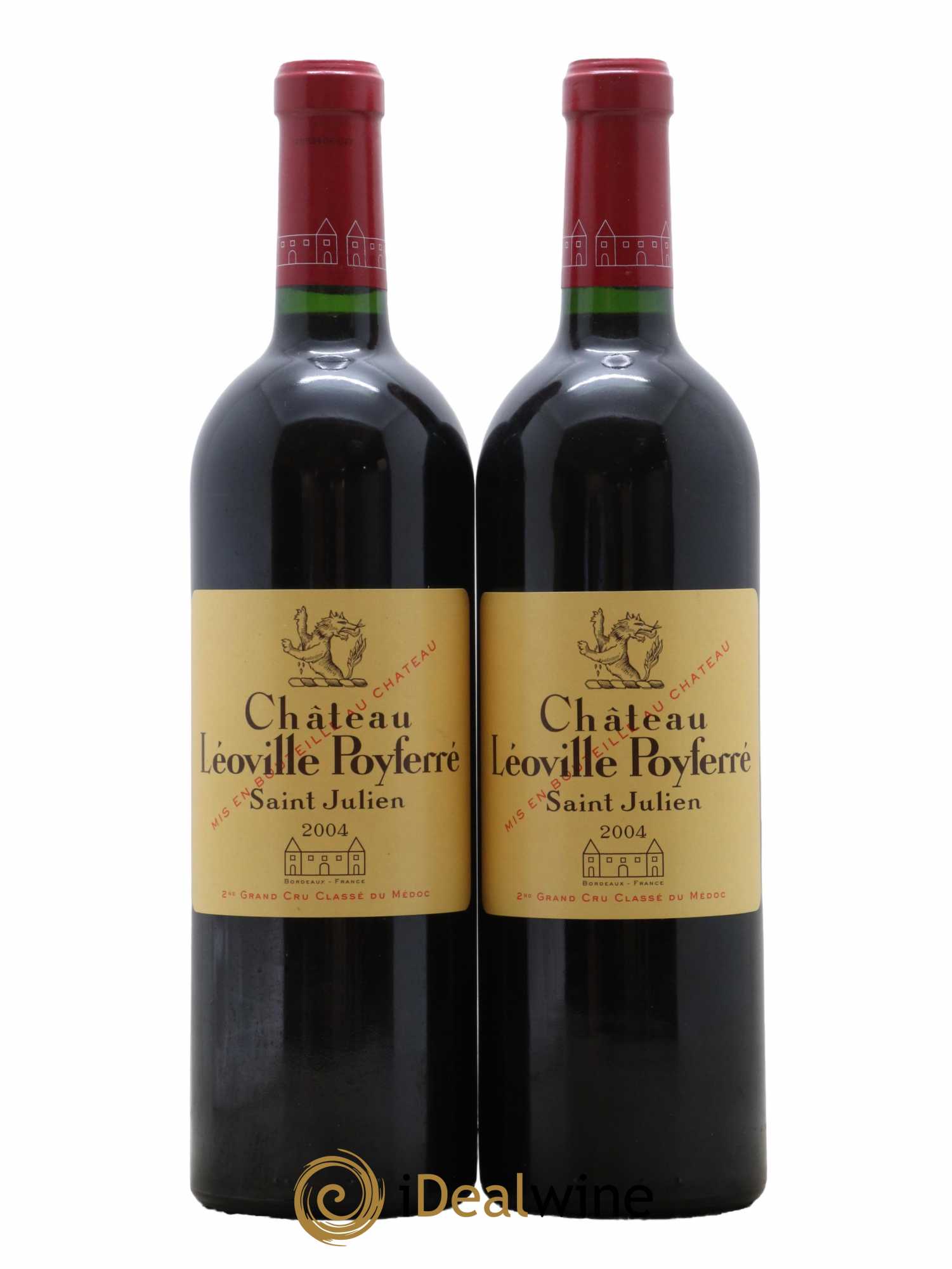 Château Léoville Poyferré 2ème Grand Cru Classé 2004 - Lot de 2 bouteilles - 0