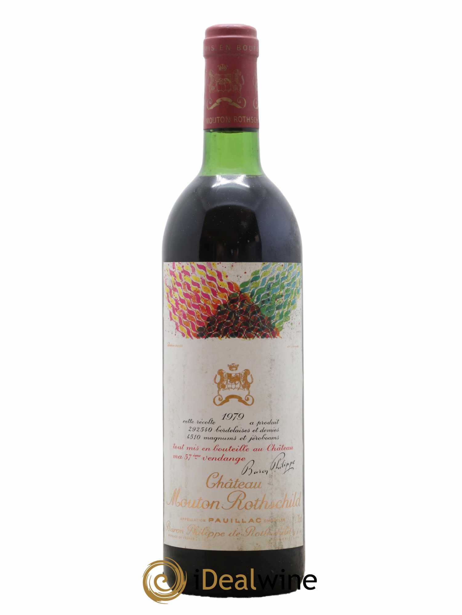 Château Mouton Rothschild 1er Grand Cru Classé 1979 - Lot de 1 bouteille - 0
