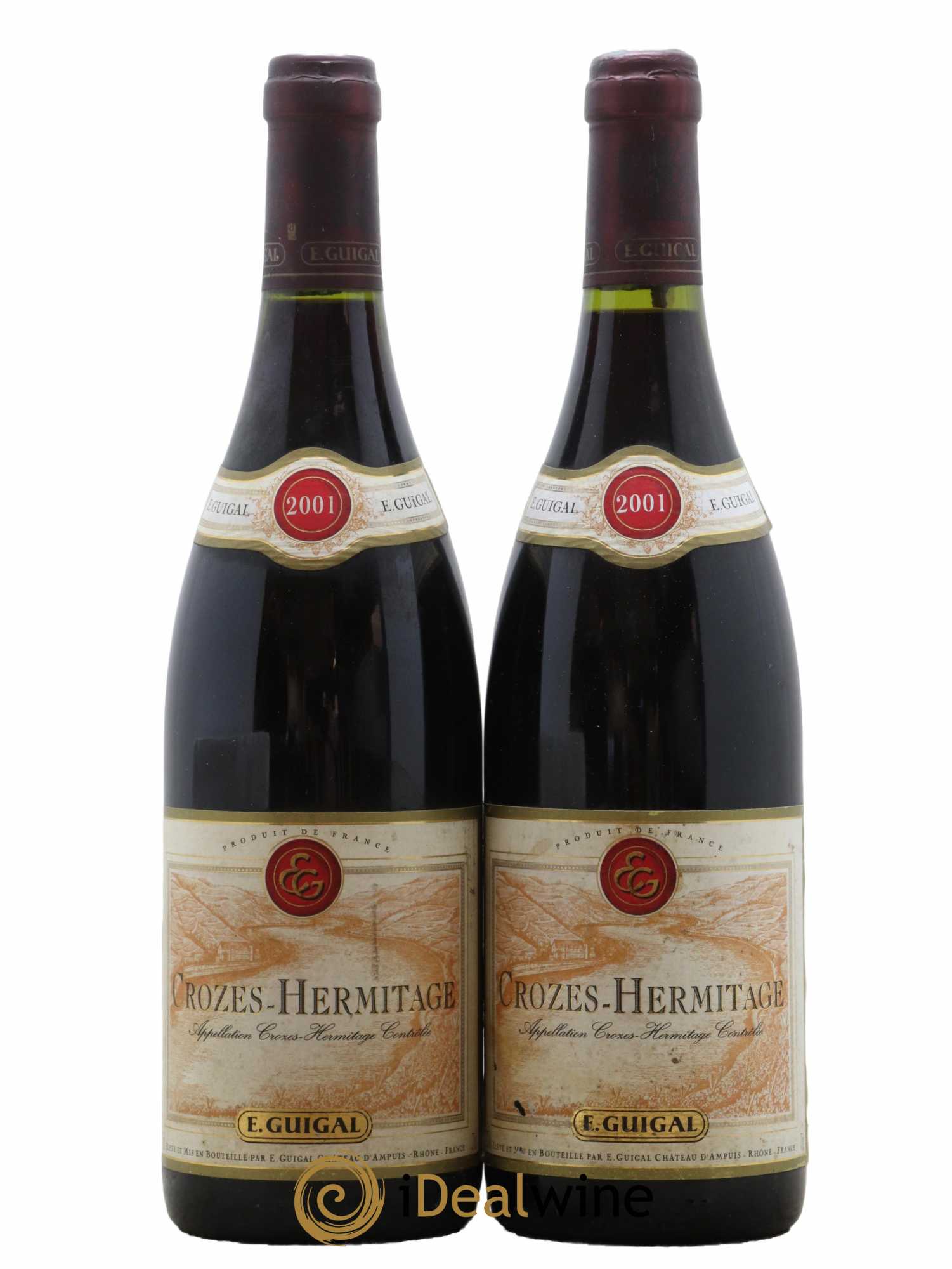 Crozes-Hermitage Guigal 2001 - Lot de 2 bouteilles - 0
