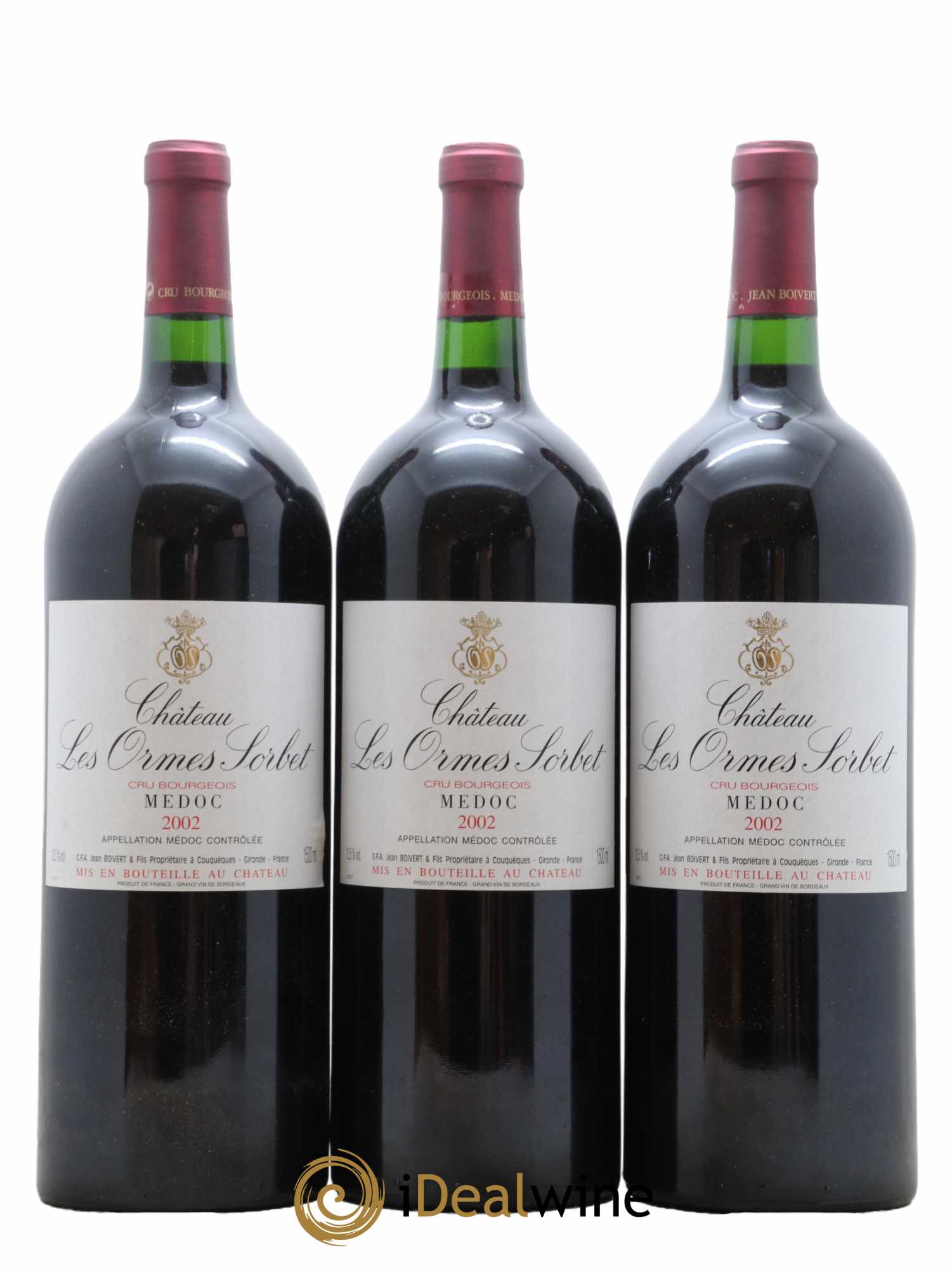 Château les Ormes Sorbet Cru Bourgeois 2002 - Lot de 6 magnums - 1