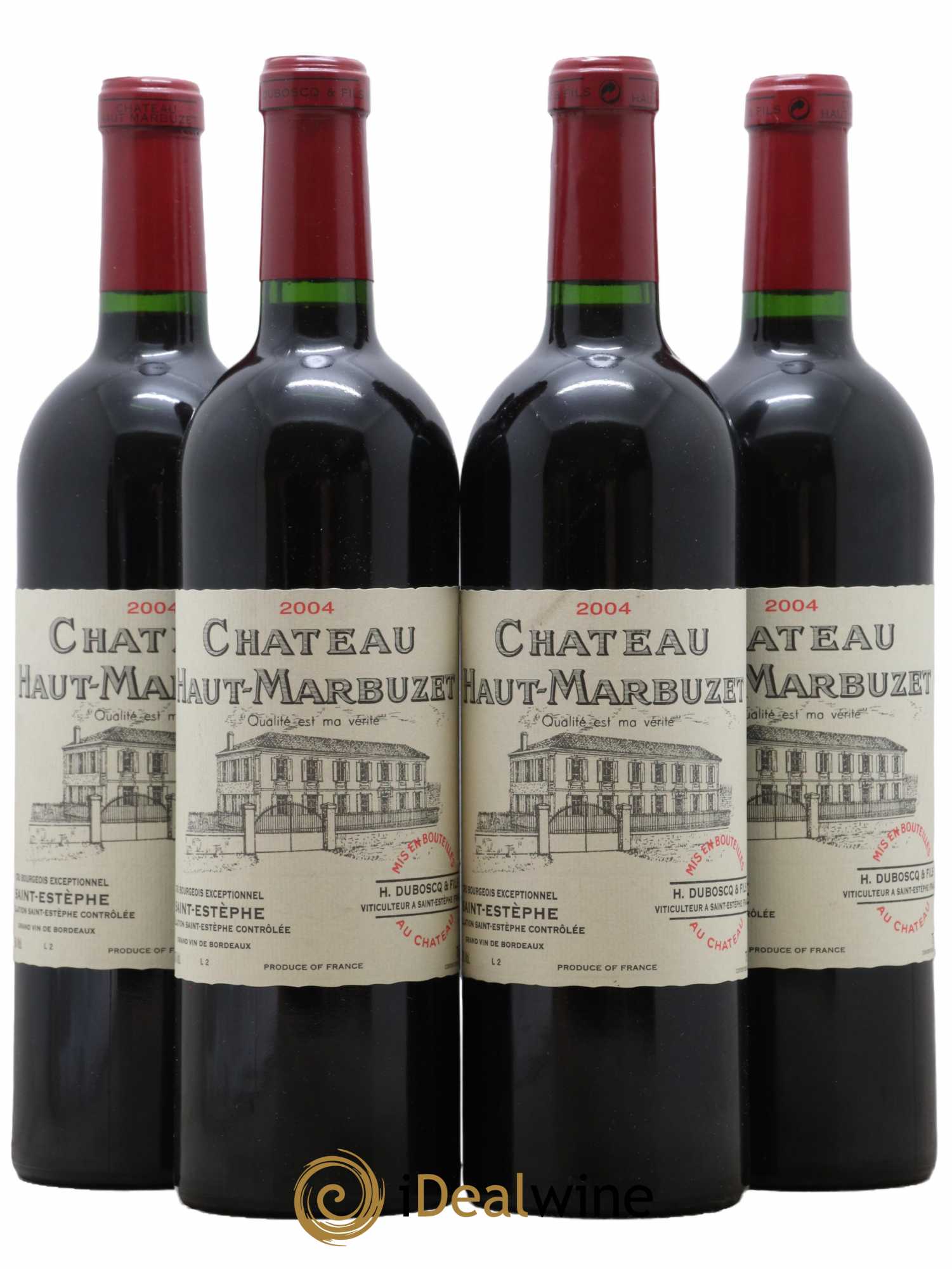Château Haut Marbuzet 2004 - Lot de 4 bouteilles - 0