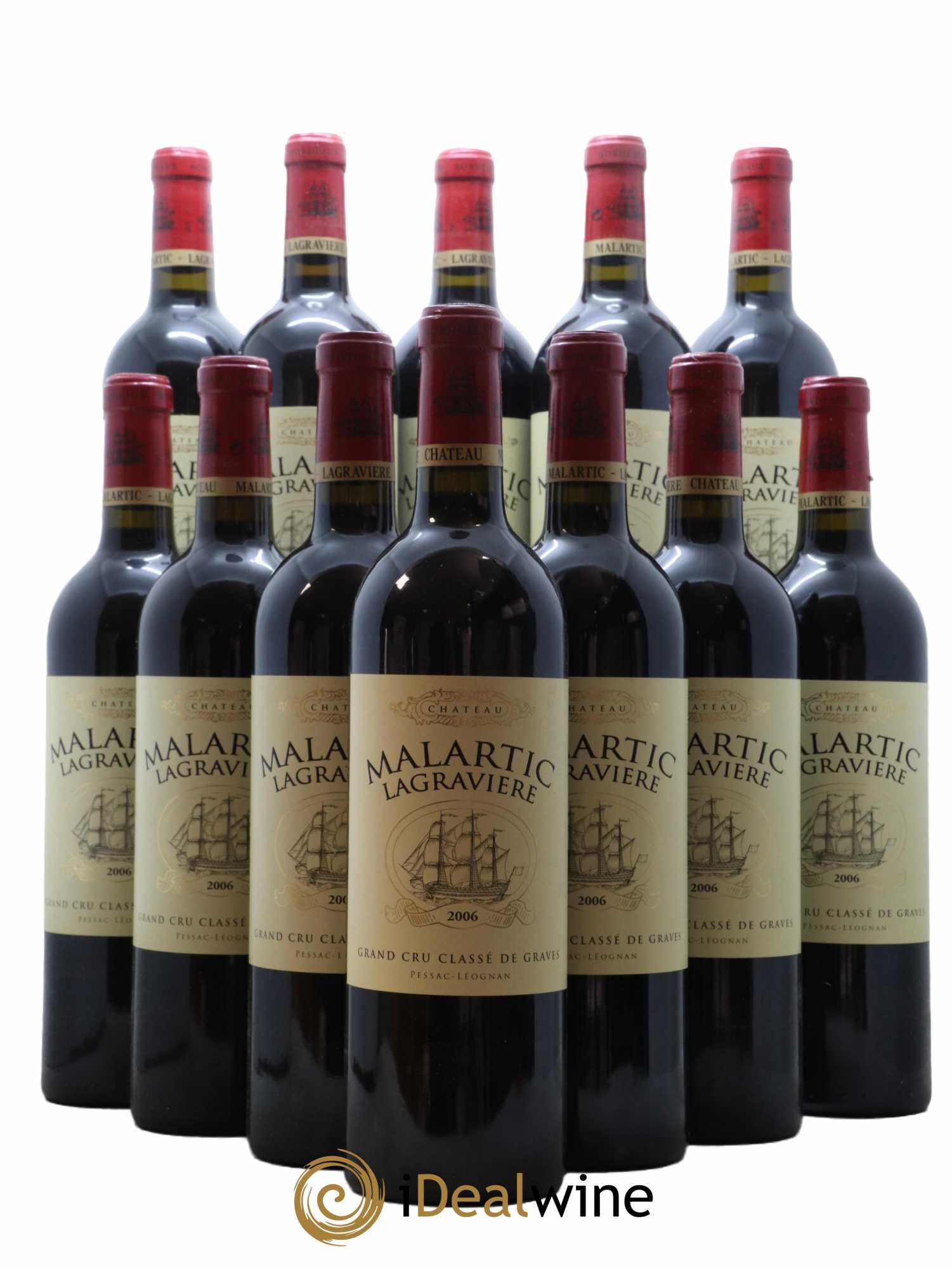 Château Malartic-Lagravière Cru Classé de Graves 2006 - Lot de 12 bouteilles - 0