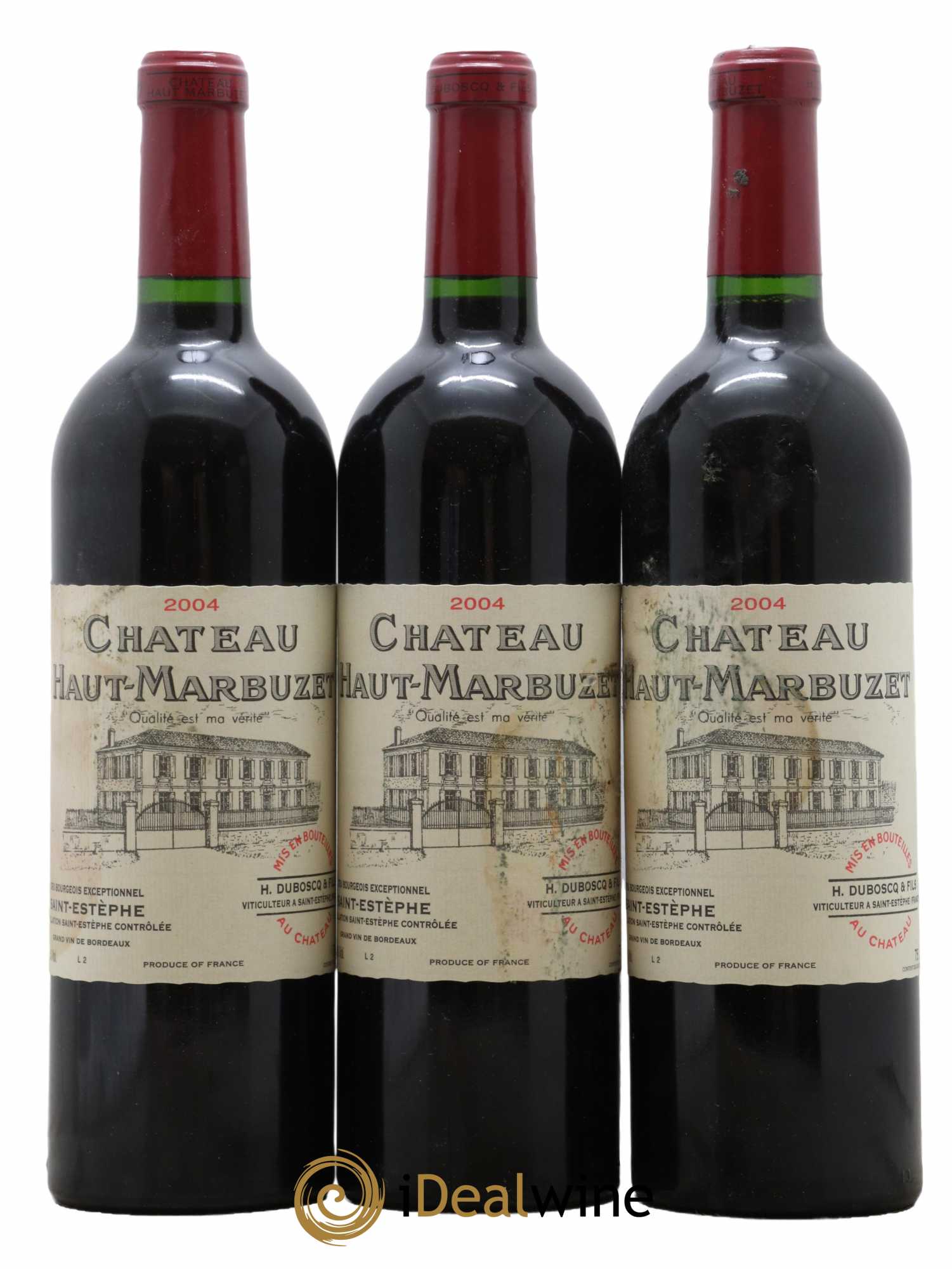 Château Haut Marbuzet 2004 - Lot de 3 bouteilles - 0
