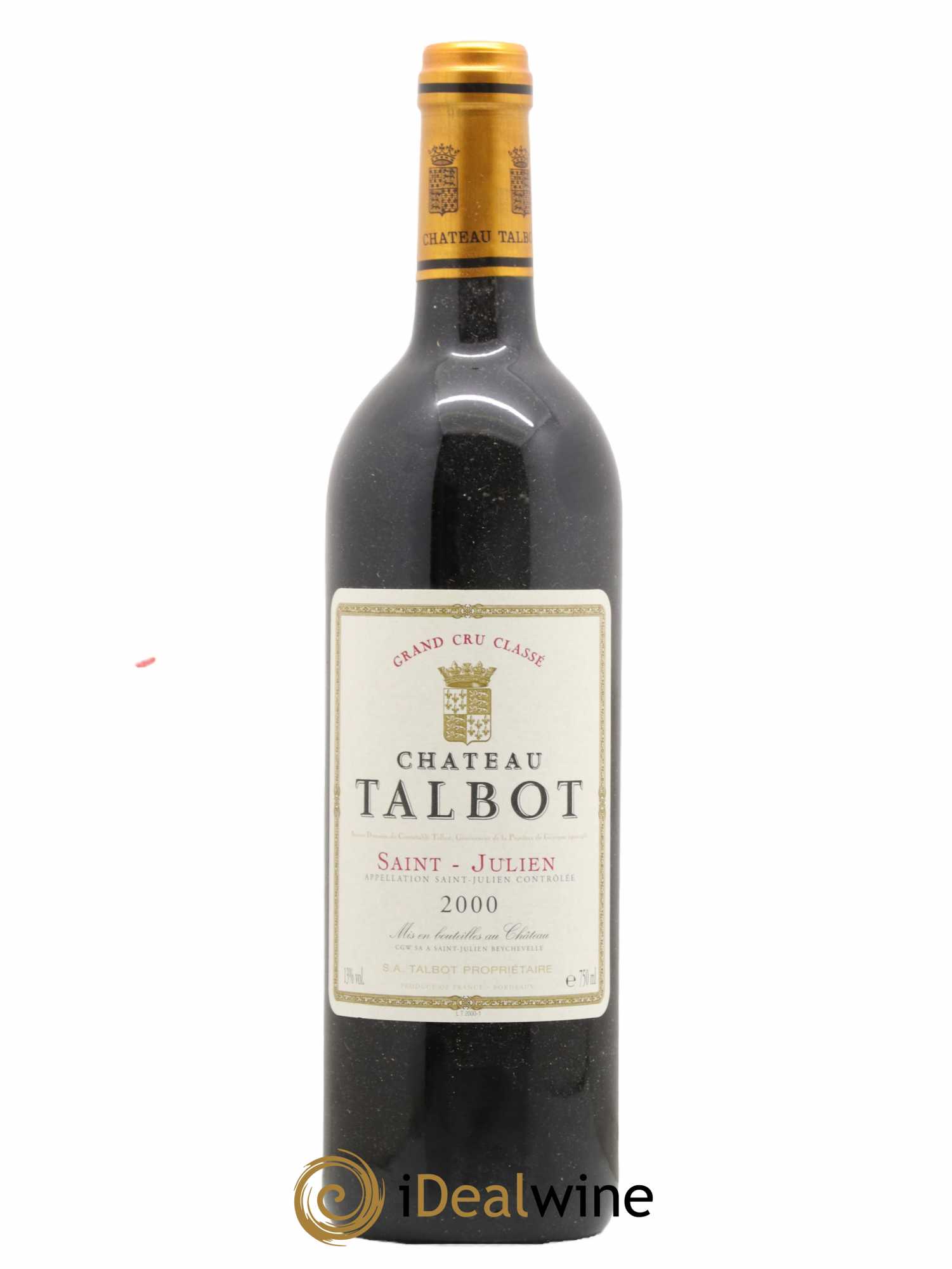 Château Talbot 4ème Grand Cru Classé 2000 - Lot de 1 bouteille - 0